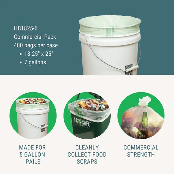 18.25x25" COMPOSTABLE BIN LINER, 0.6 MIL - Image 3