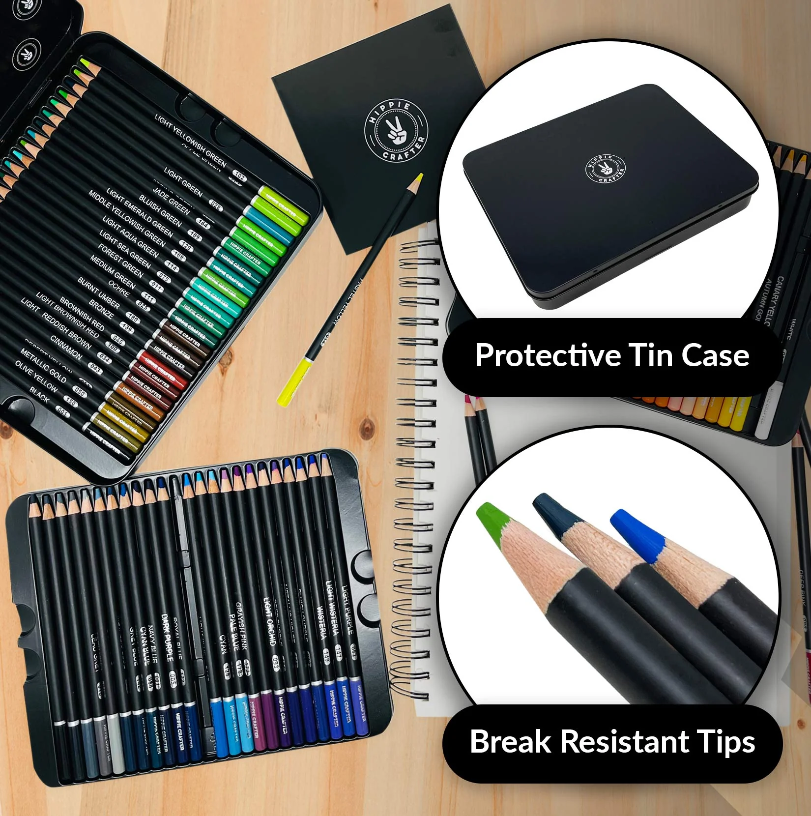 72 Pc Professional Colored Pencils Set - Image 7
