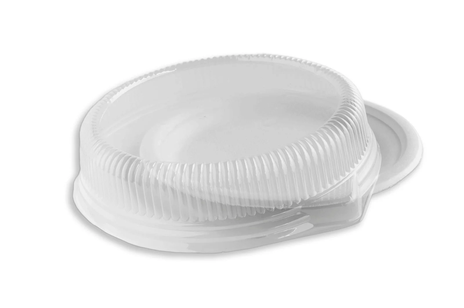 9” Round 3-Compartment Fiber Plate, 500-Count Case - Image 2