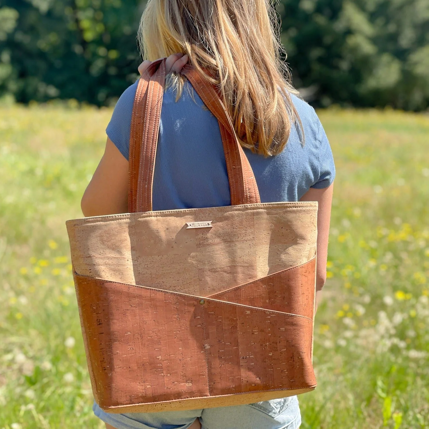 ADVOCATE zippered tote | SEPIA - Image 7