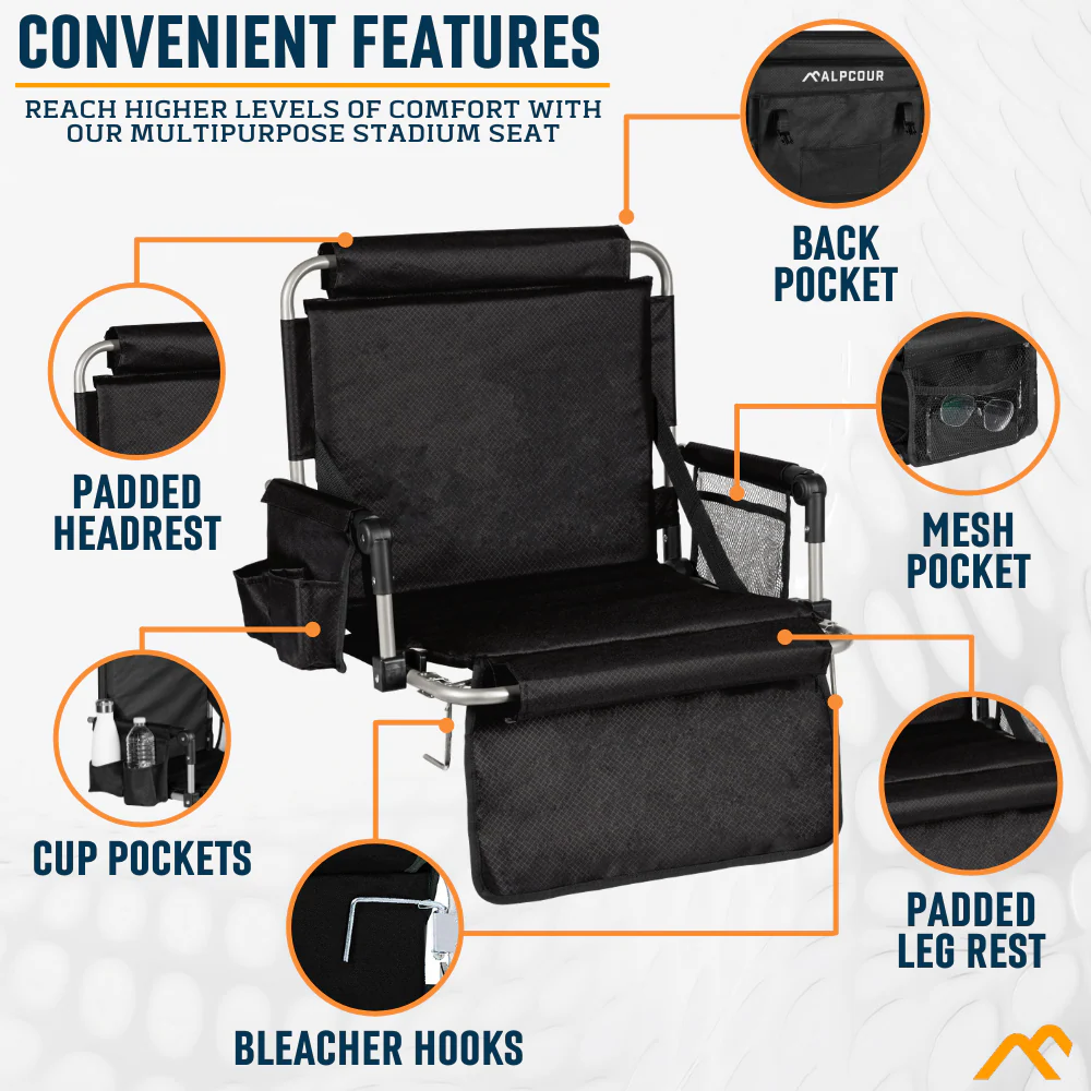 Alpcour Foldable Stadium Seat - Image 3