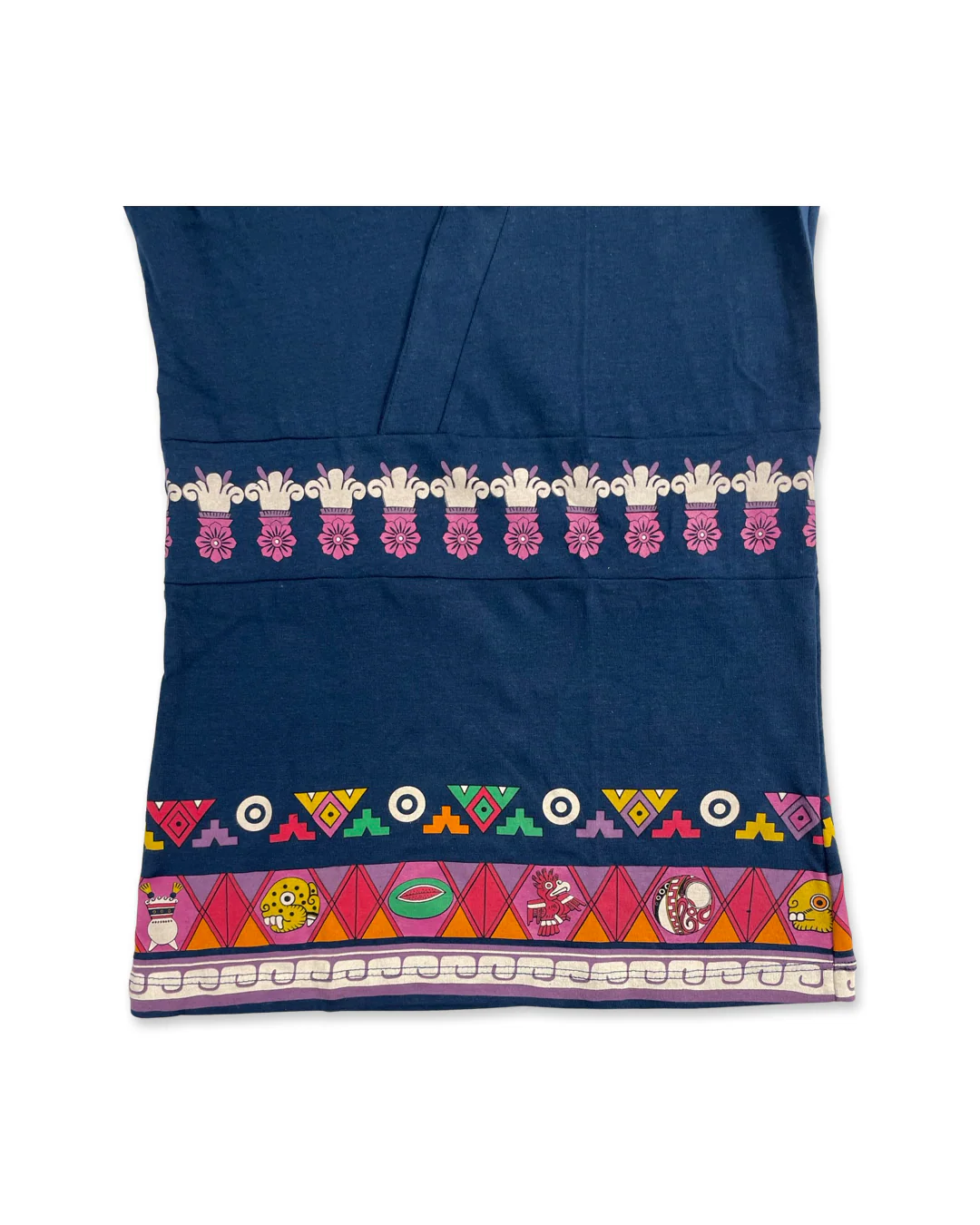 Aztec Women's Sleeveless Top, Blue - Image 4