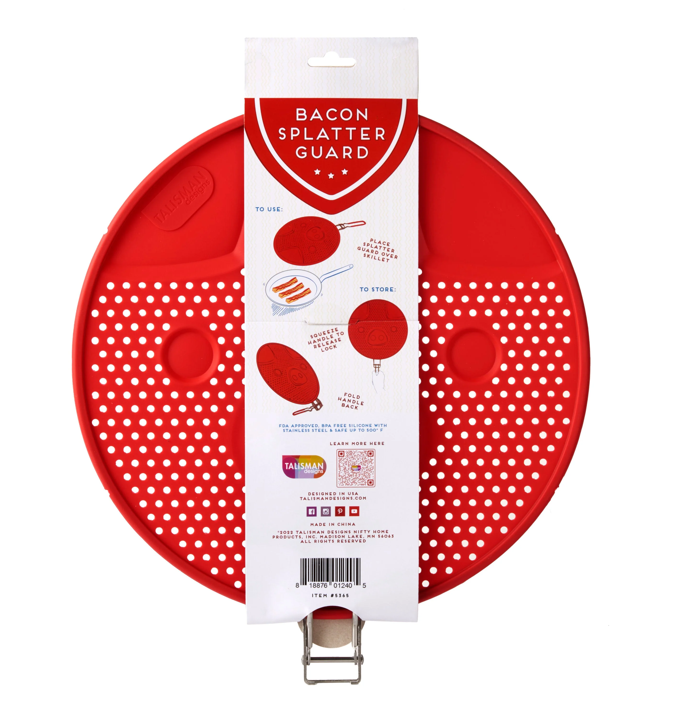Bacon Grease Splatter Guard - Silicone - Image 9