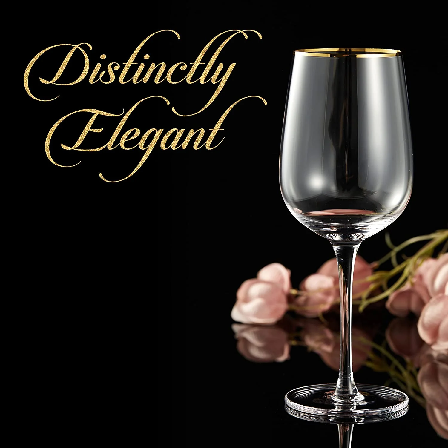 Berkware Glasses - Luxurious and Elegant Long Stem Red Wine Glass - Set of 4 - Image 4
