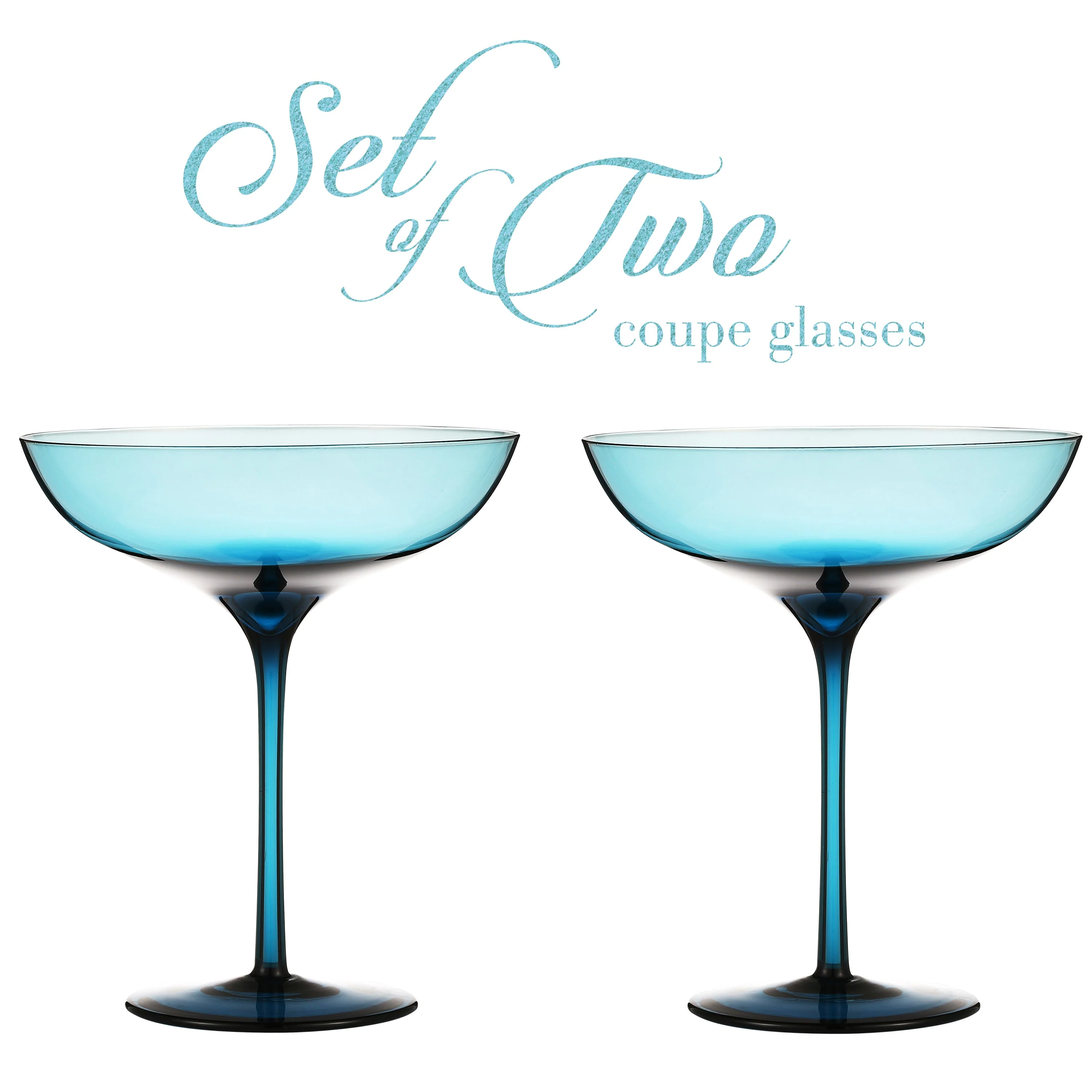 Berkware Set of 2 Luxurious and Elegant Coupe Cocktail Glass - Image 2