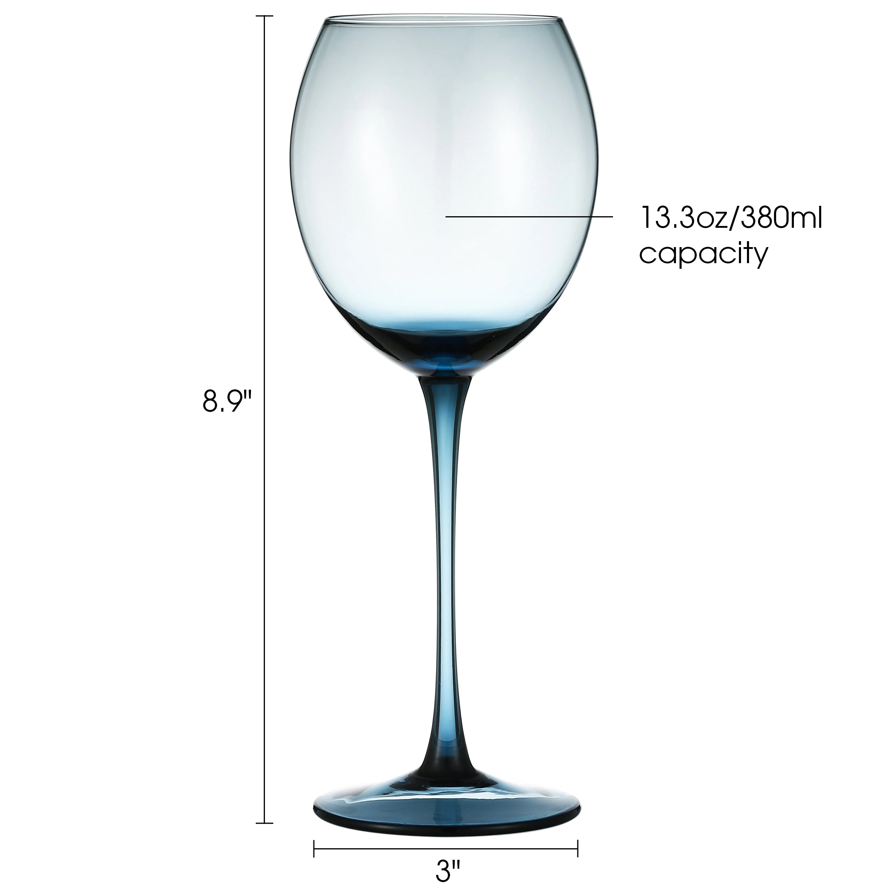 Berkware Set of 2 Sparkling Colored Glasses - Image 4