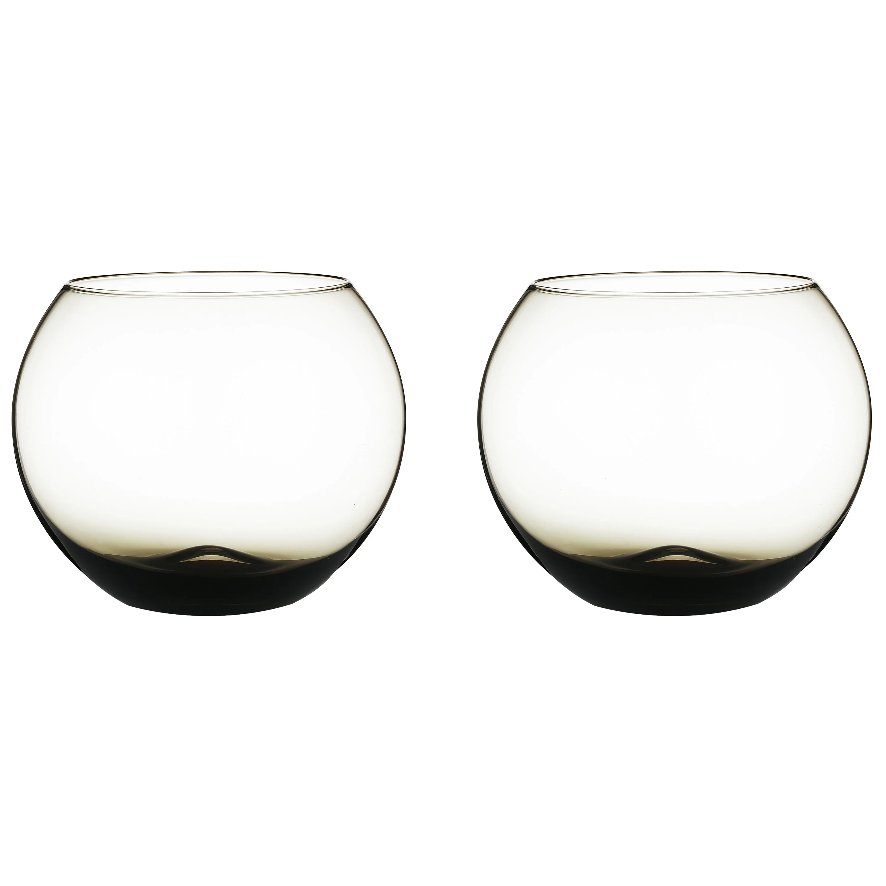 Berkware Set of 2 Sparkling Colored Stemless Wine Glass