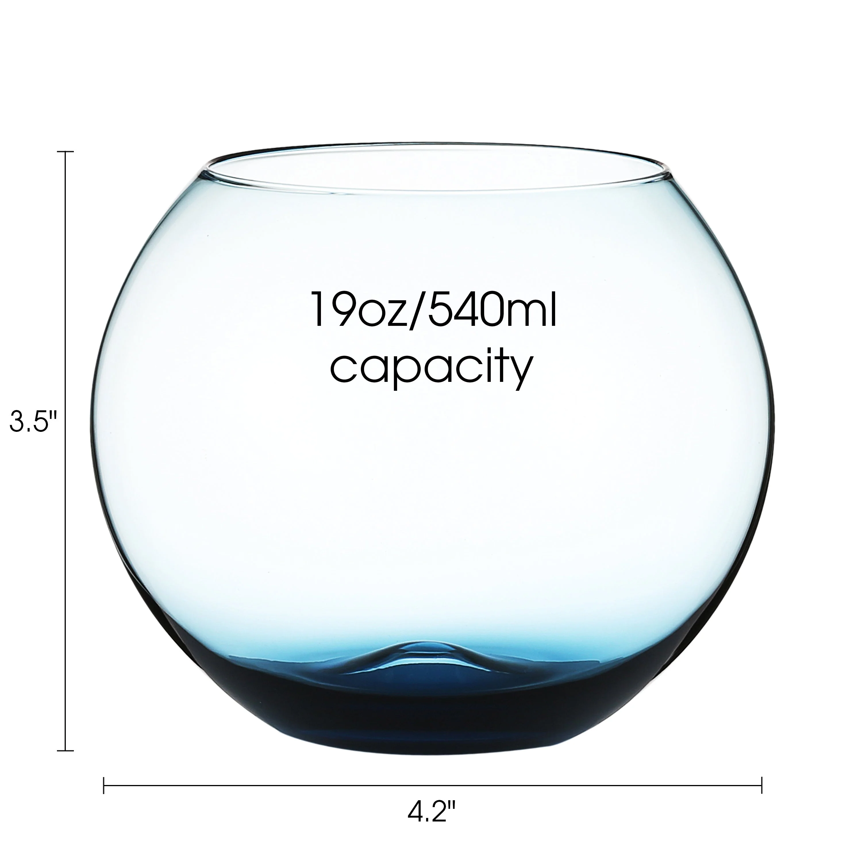 Berkware Set of 2 Sparkling Colored Stemless Wine Glass - Image 4
