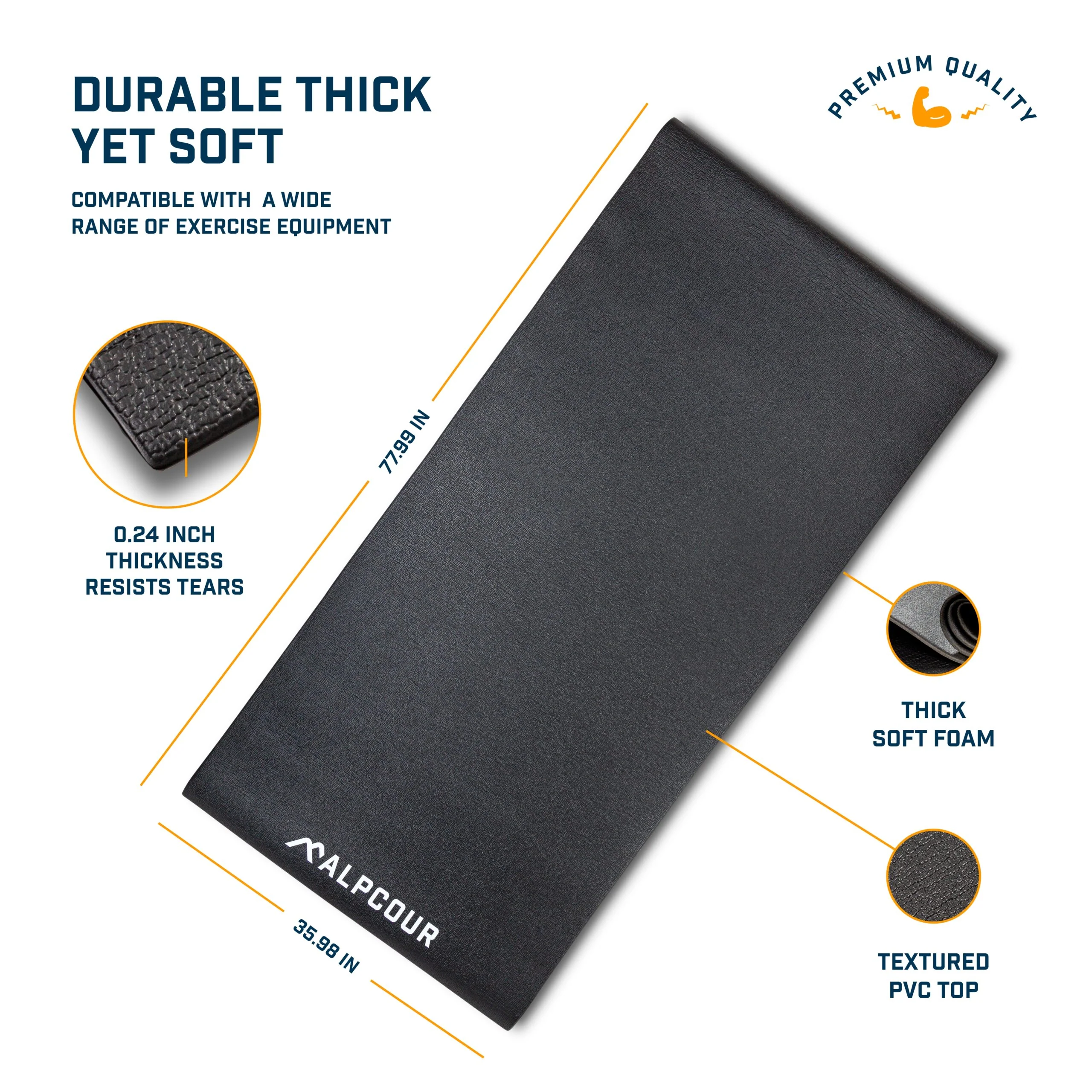 Bike Trainer Mat – 36”x78” - Image 4