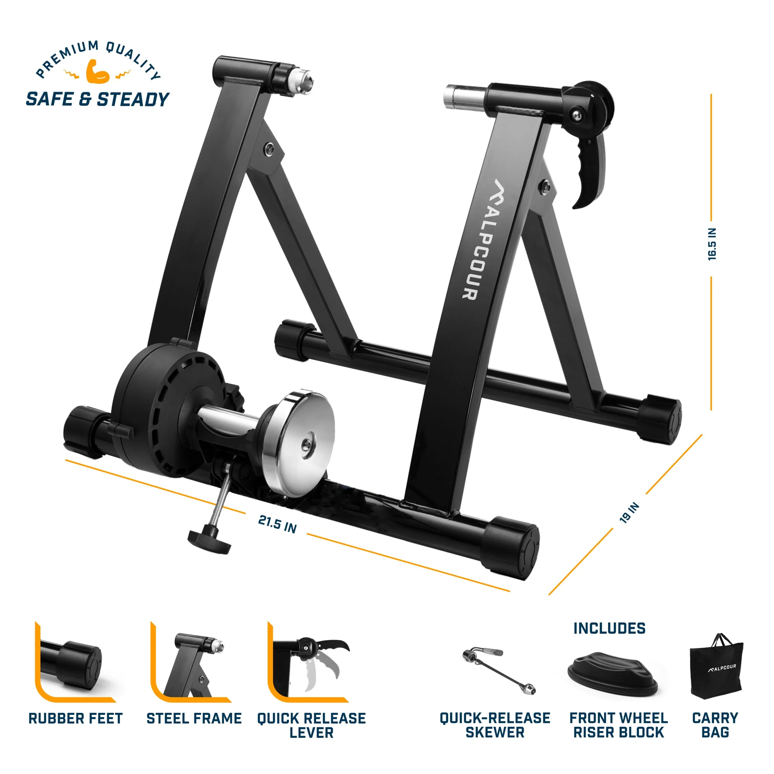 Bike Trainer Stand - Magnetic Flywheel - Image 4
