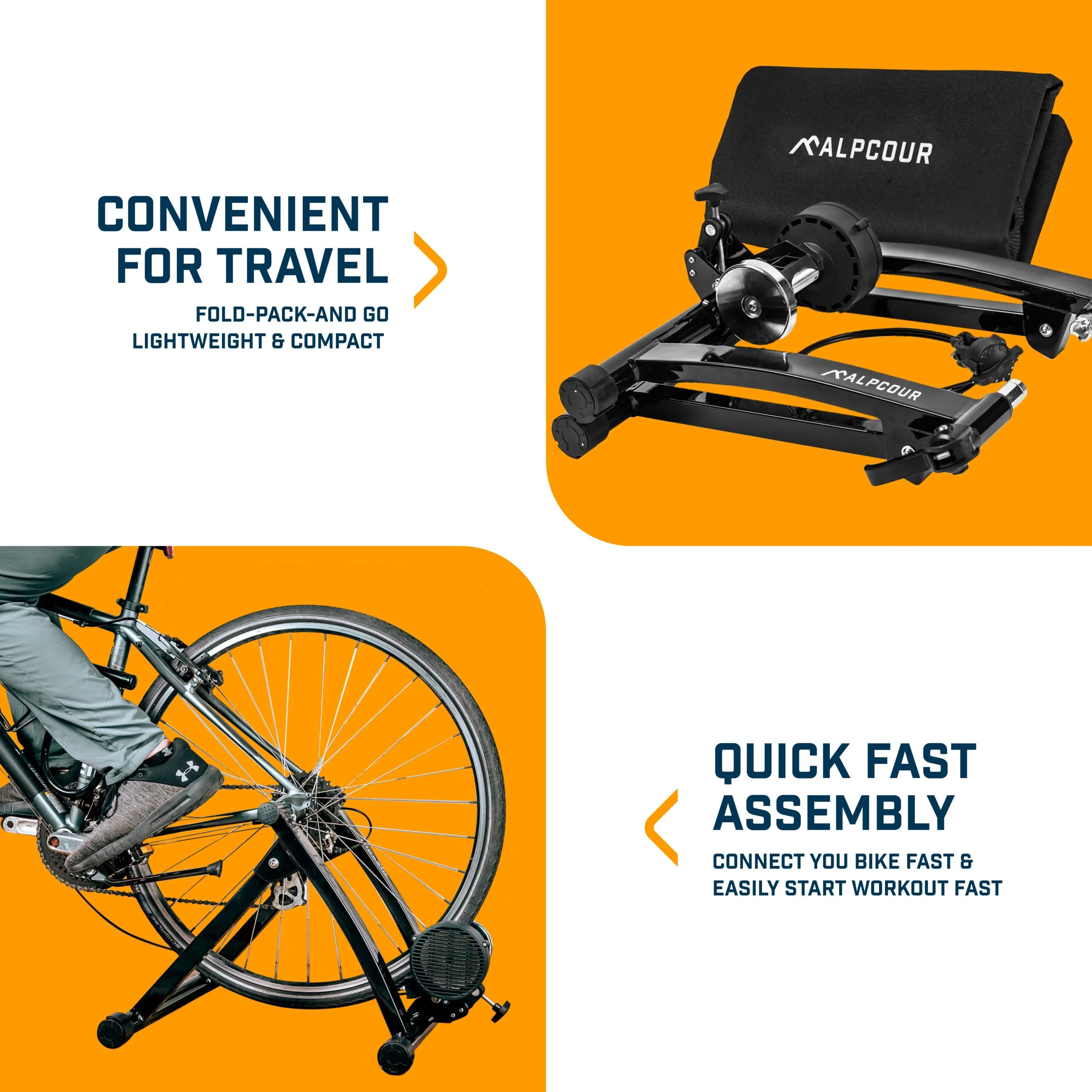 Bike Trainer Stand - Magnetic Flywheel - Image 5