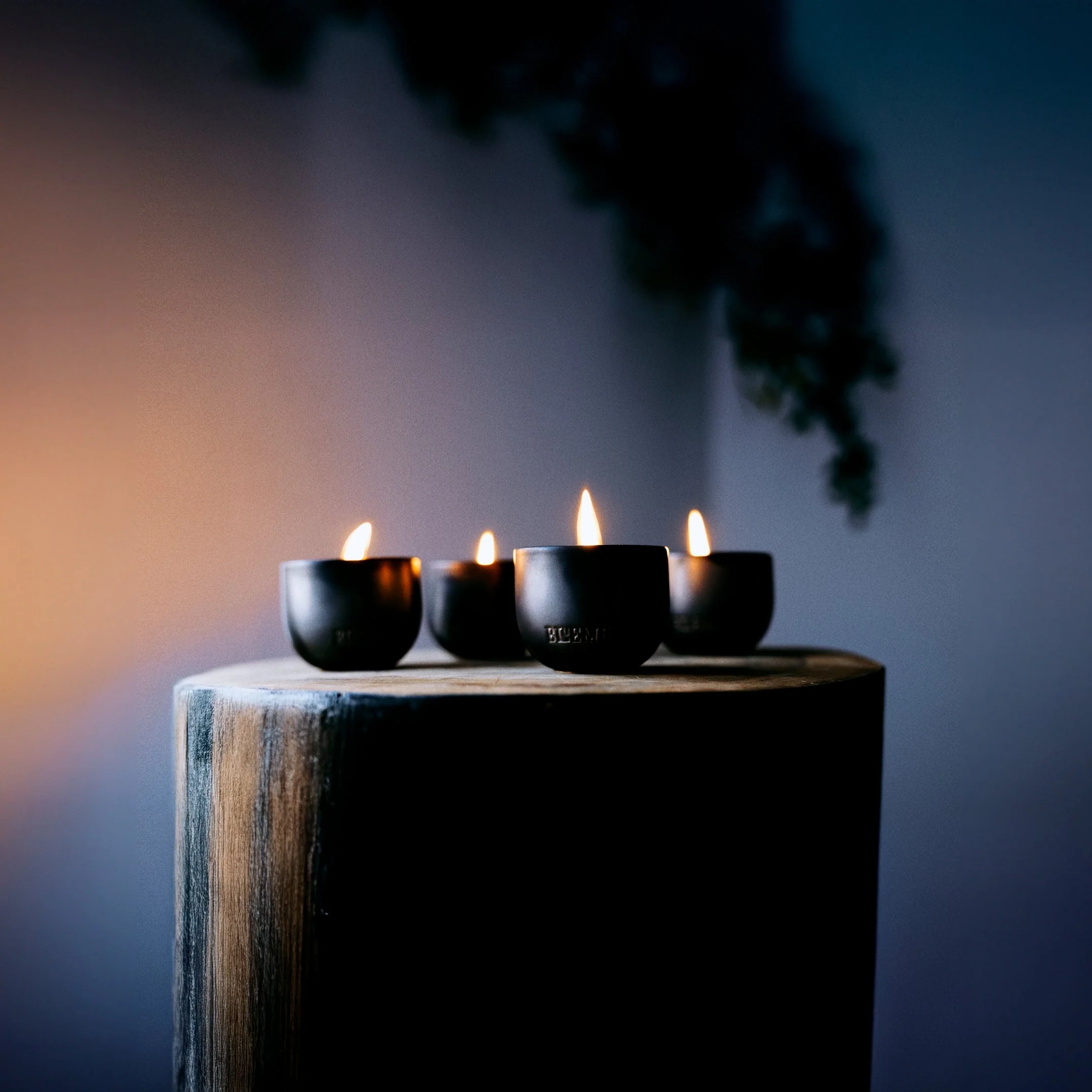 Black Ceramic Candle | Votives - Image 3
