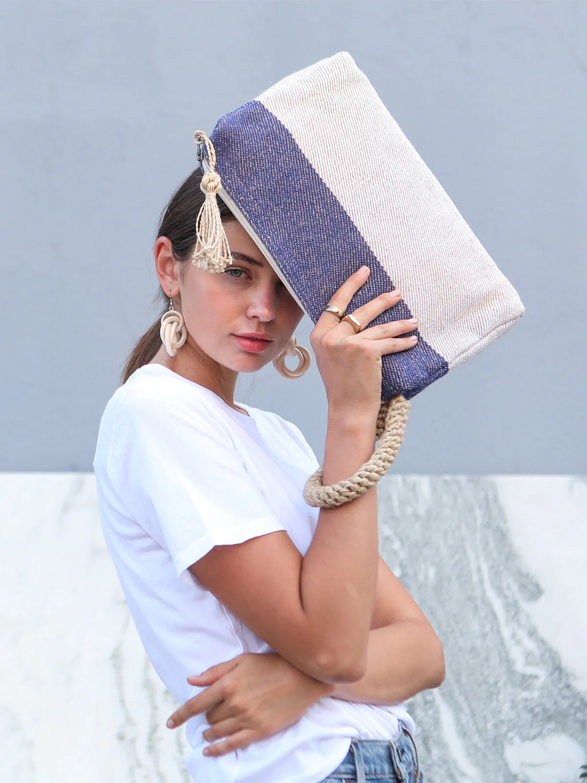 Block A Clutch - Blue - Image 2