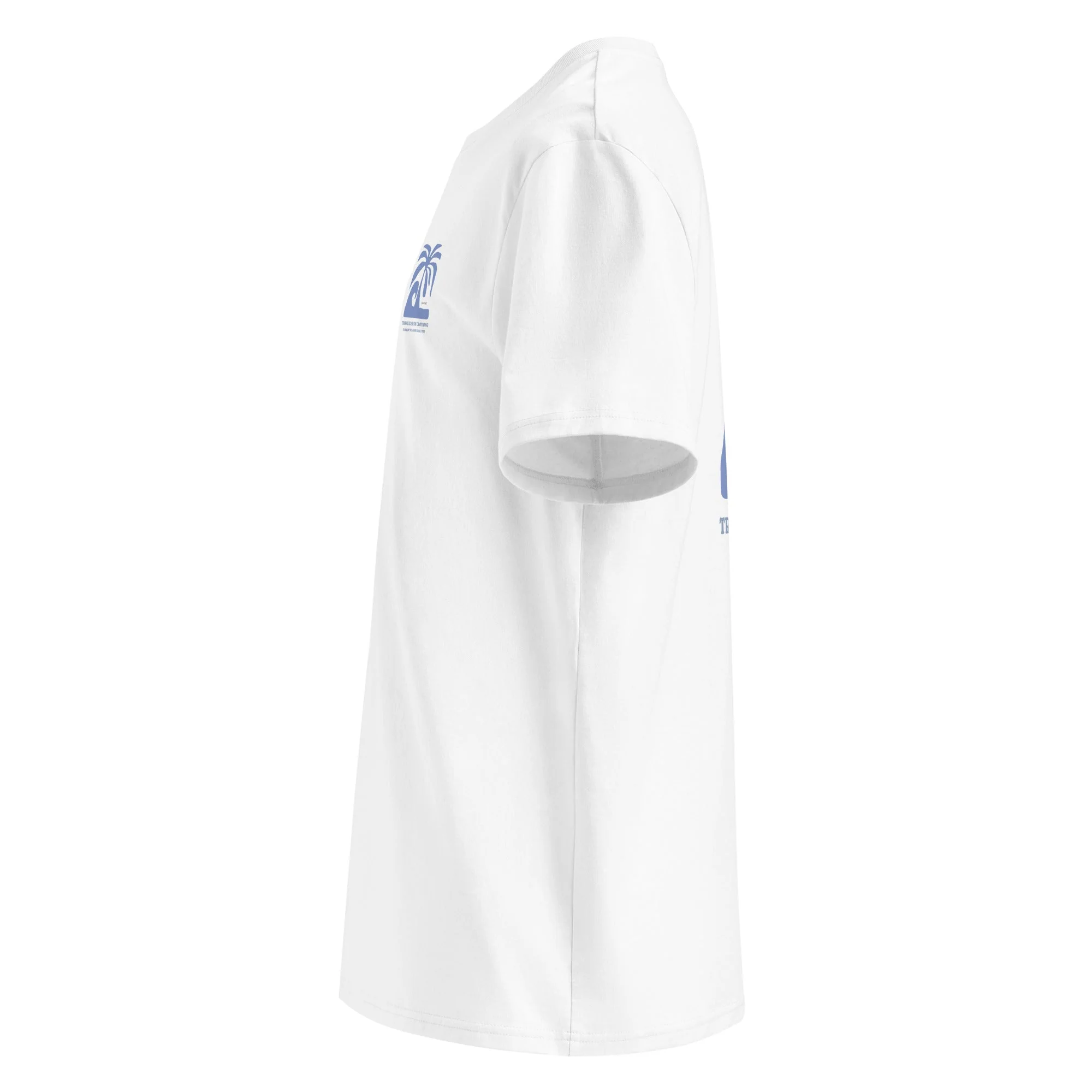 Blue Palm organic cotton t-shirt - Image 4