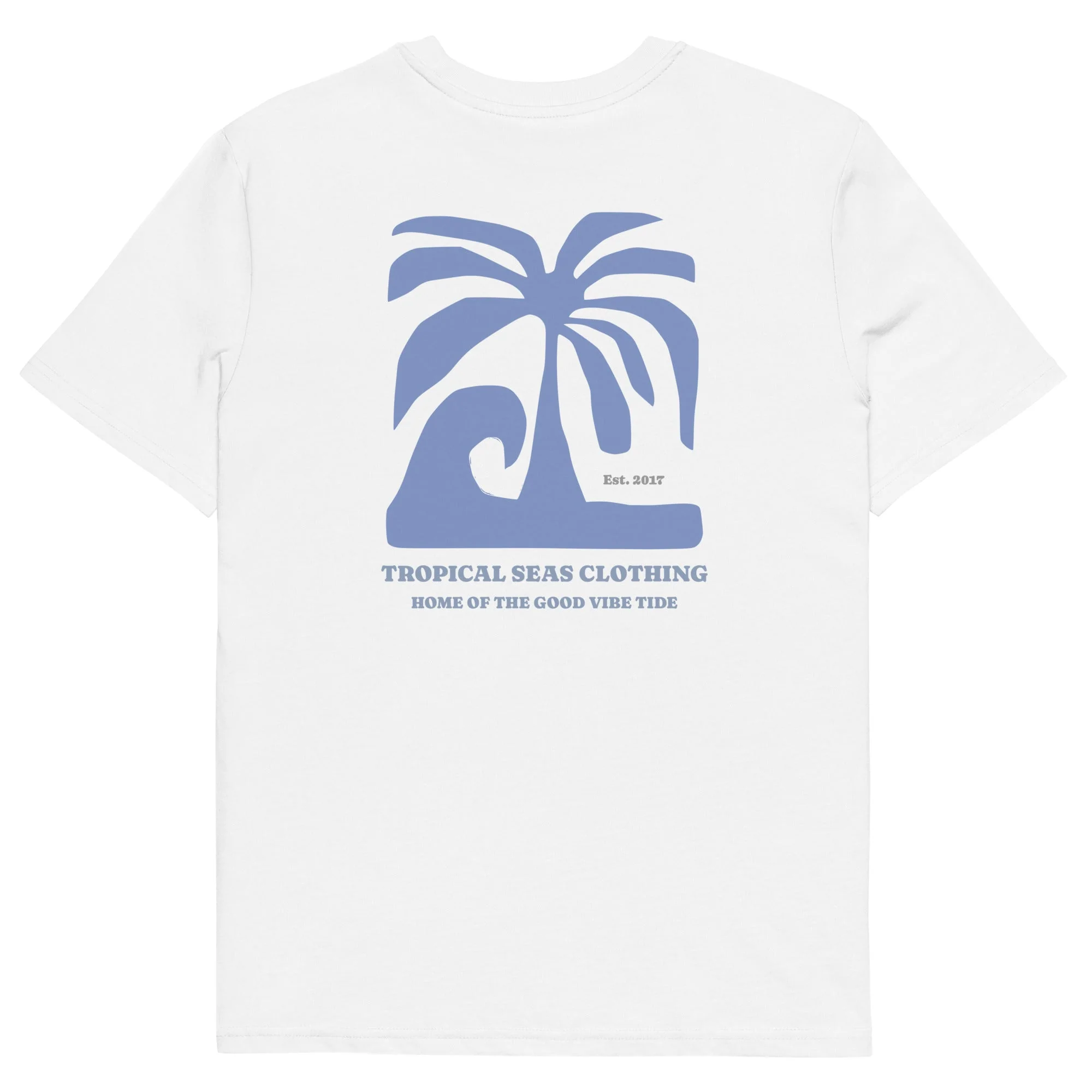 Blue Palm organic cotton t-shirt - Image 5
