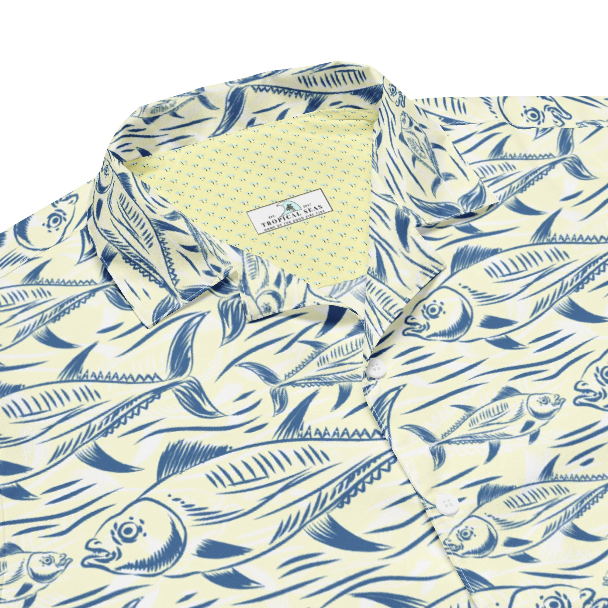 Bonito Island Hawaiian Button Shirt: Dive into Tuna Mayhem! - Image 5