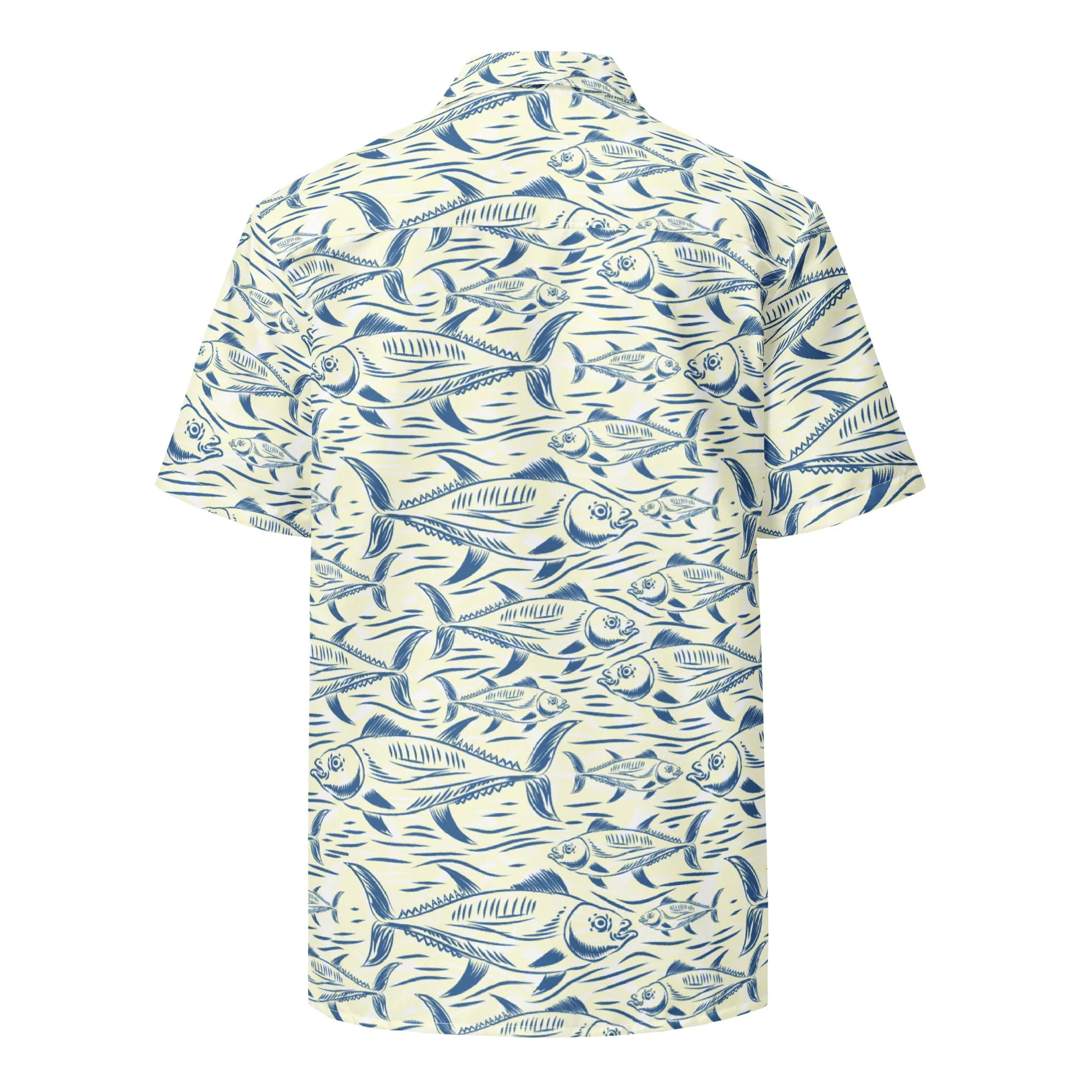 Bonito Island Hawaiian Button Shirt: Dive into Tuna Mayhem! - Image 6