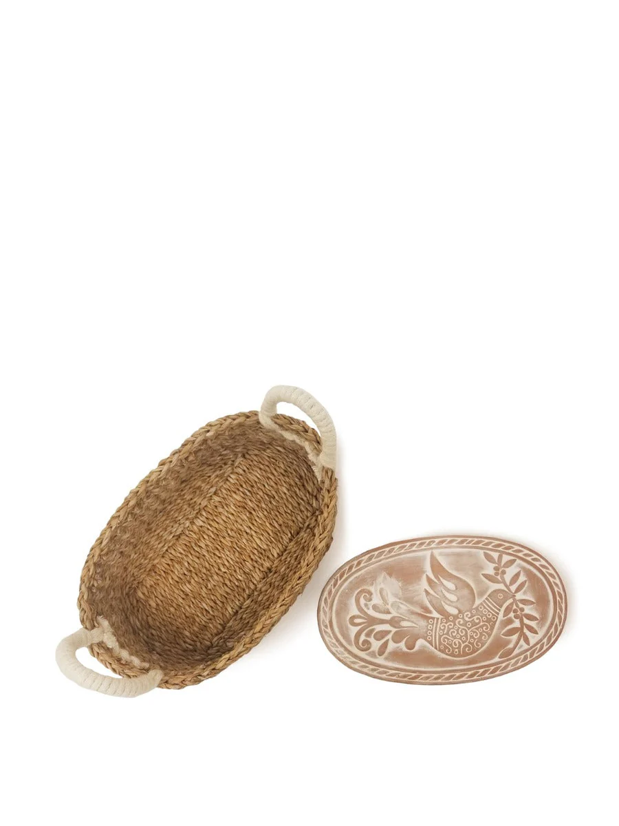 Bread Warmer & Basket - Bird Oval - Image 6