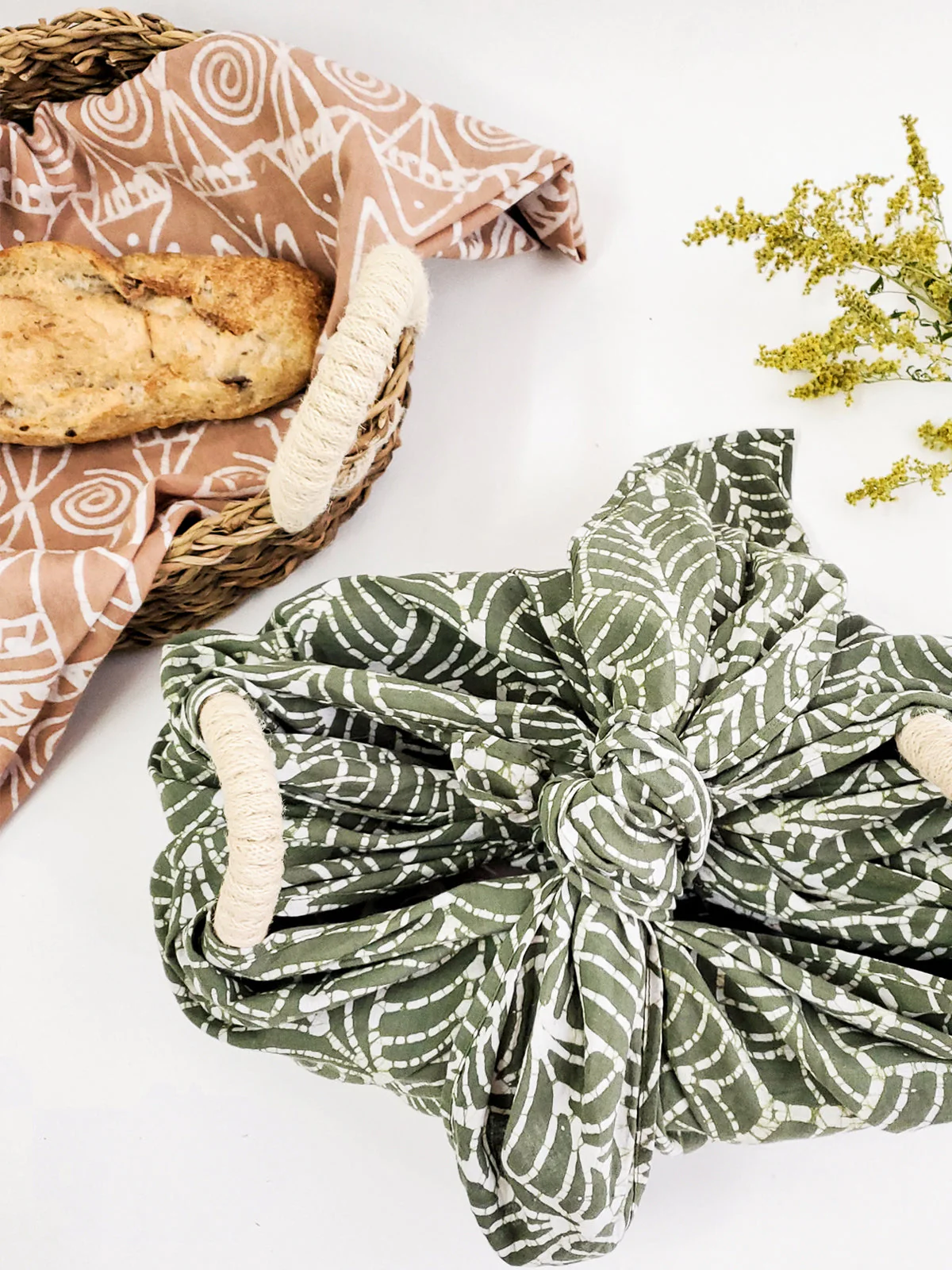 Bread Warmer & Basket - Flower - Image 7
