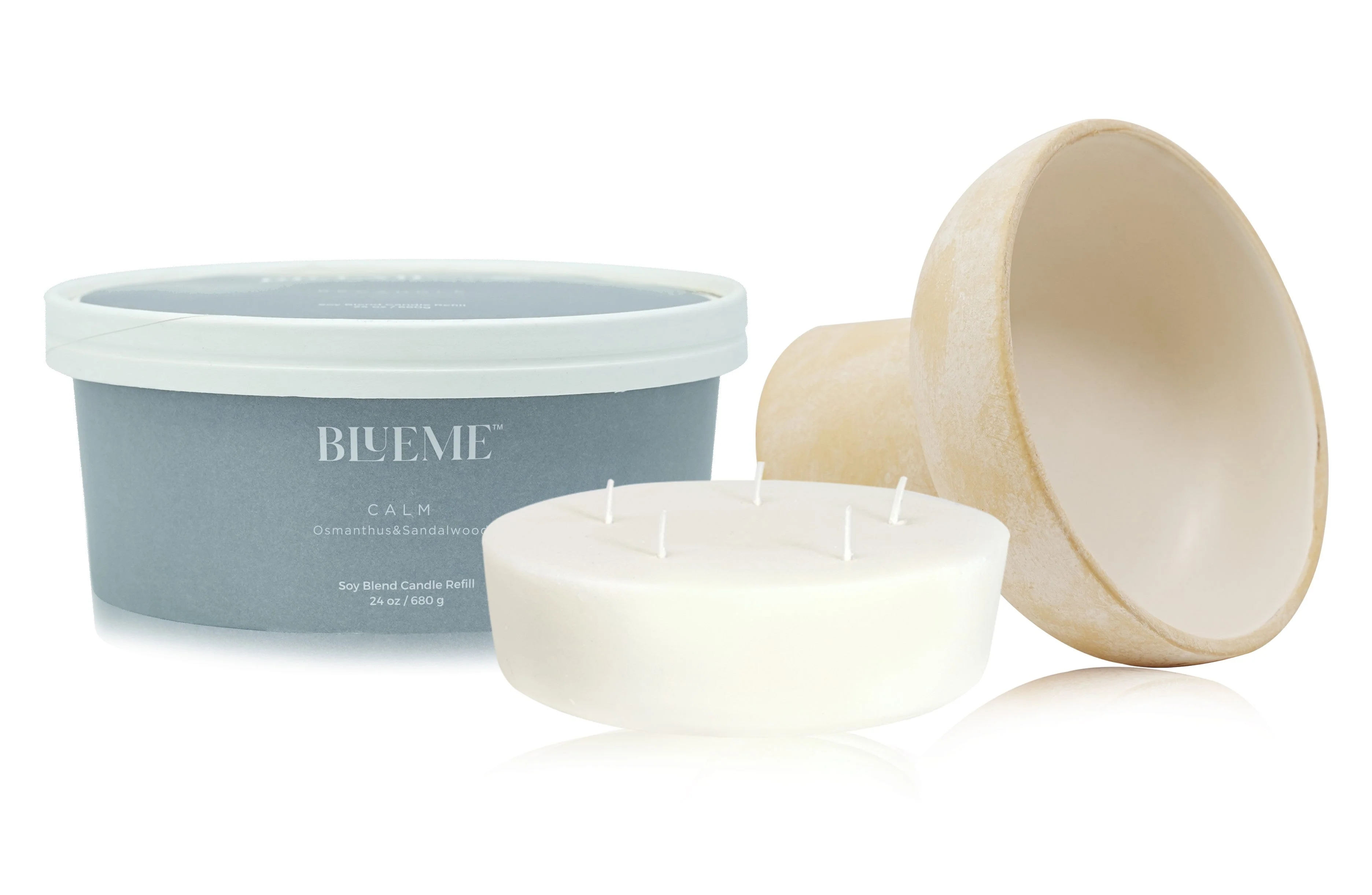 Calm Recandle - Wax Refill - Osmanthus & Sandalwood - Image 5
