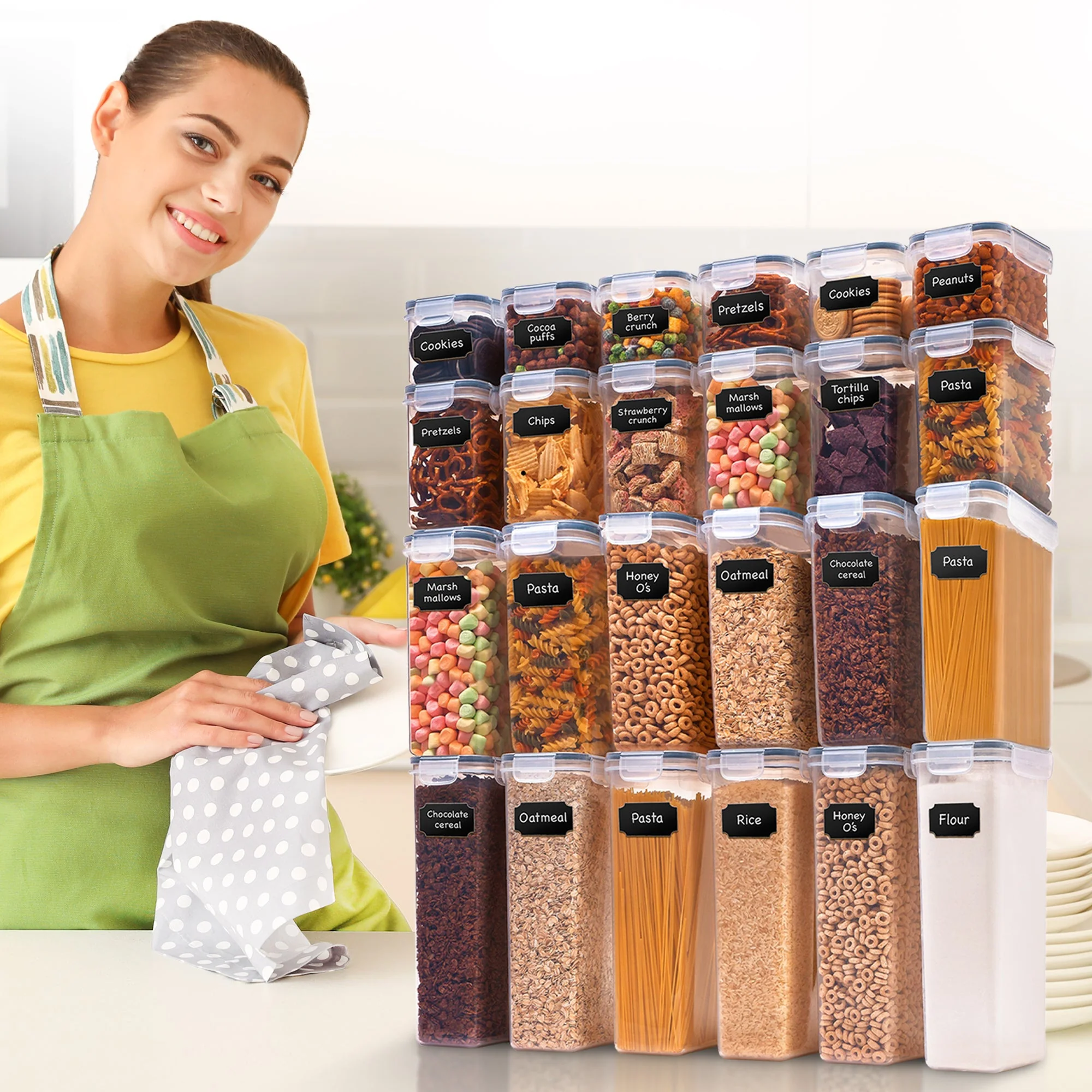 Cheer Collection Air Tight Food Storage Container, 24 Pack - Image 7