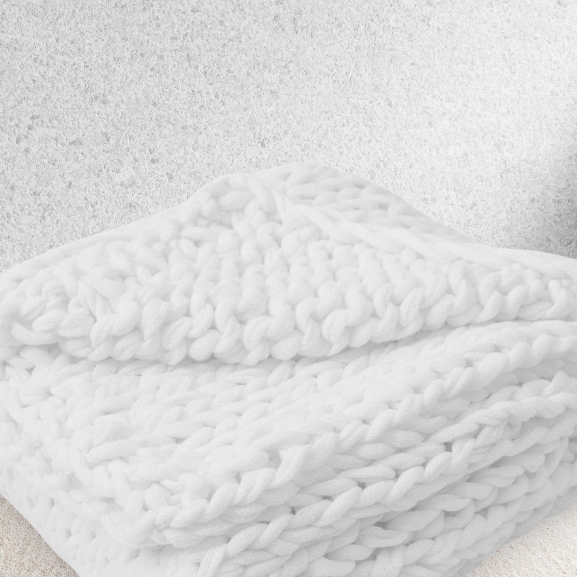 Cheer Collection Chunky Cable Knit Throw Blanket | Ultra Plush and Soft 100% Acrylic Accent Throw - 50 x 60 - Image 48