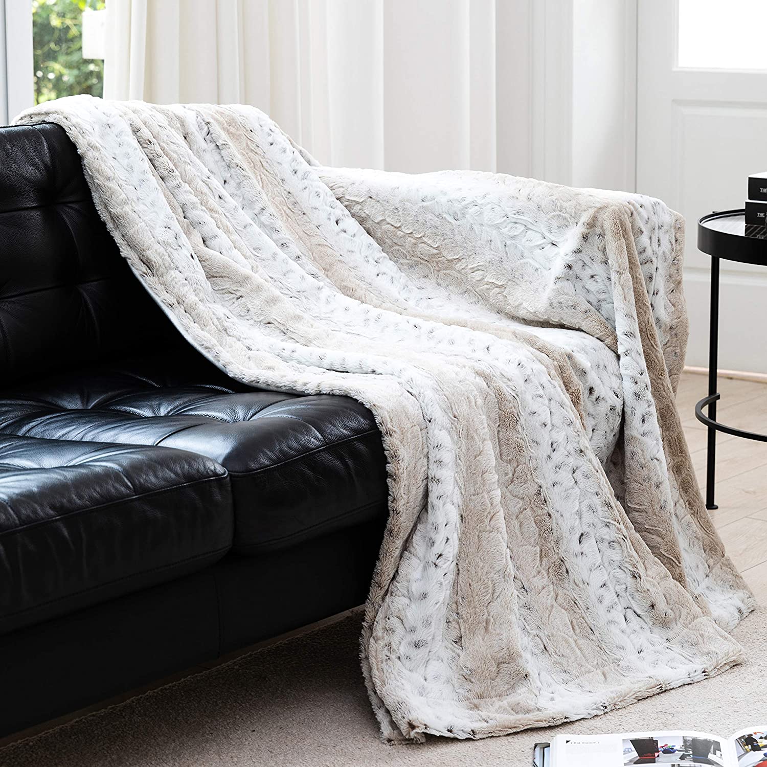 Cheer Collection Embossed Faux Fur Throw Blanket - Ultra Soft Fuzzy Blanket - Image 16