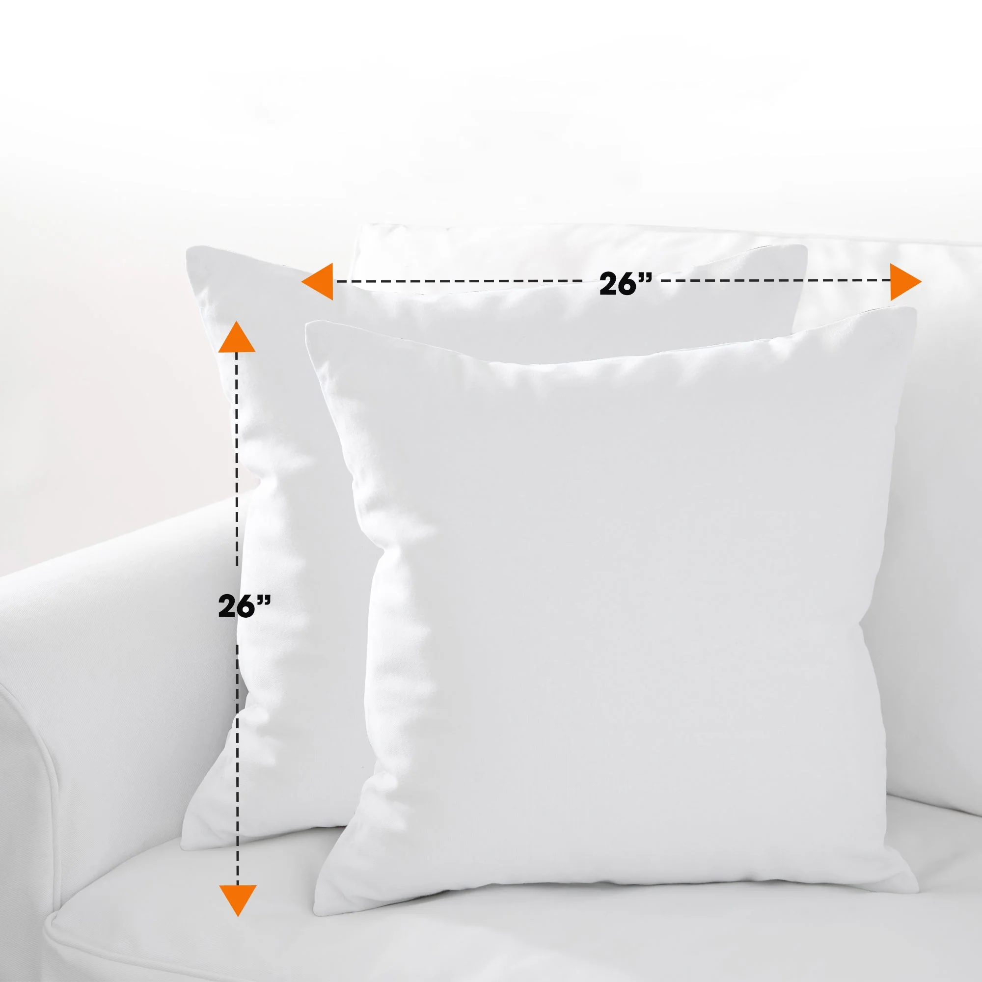 Cheer Collection Euro Square Pillow 26" x 26" (Set of 2) - Image 3