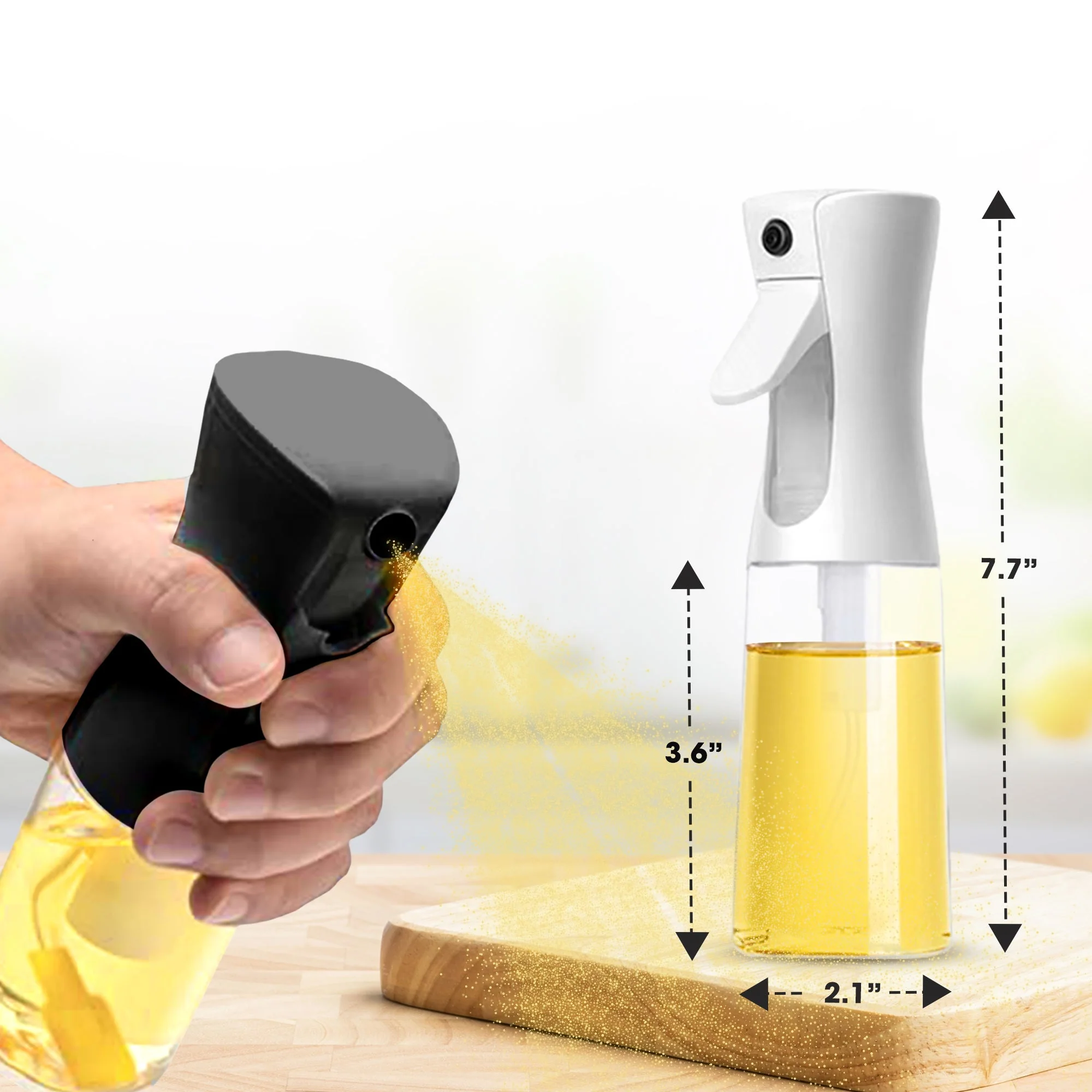 Cheer Collection Multi-Purpose Food Grade Oil Spray Bottle - Available in Sets of 2 or 3 - Image 19