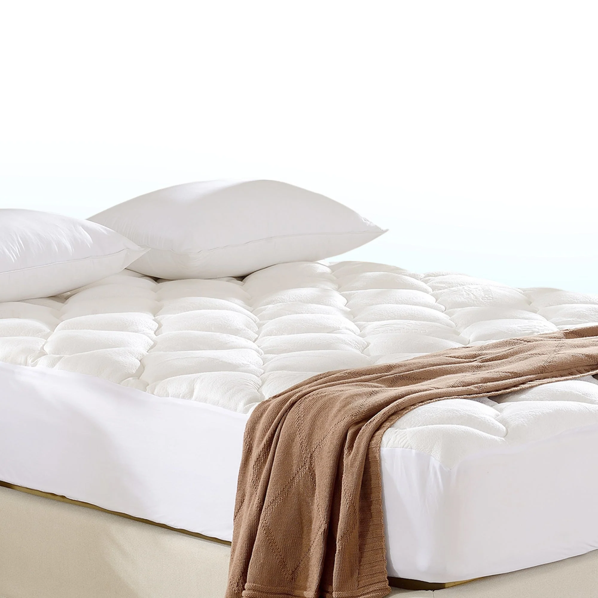 Cheer Collection Plush Bamboo Mattress Topper - Assorted Sizes - Image 30