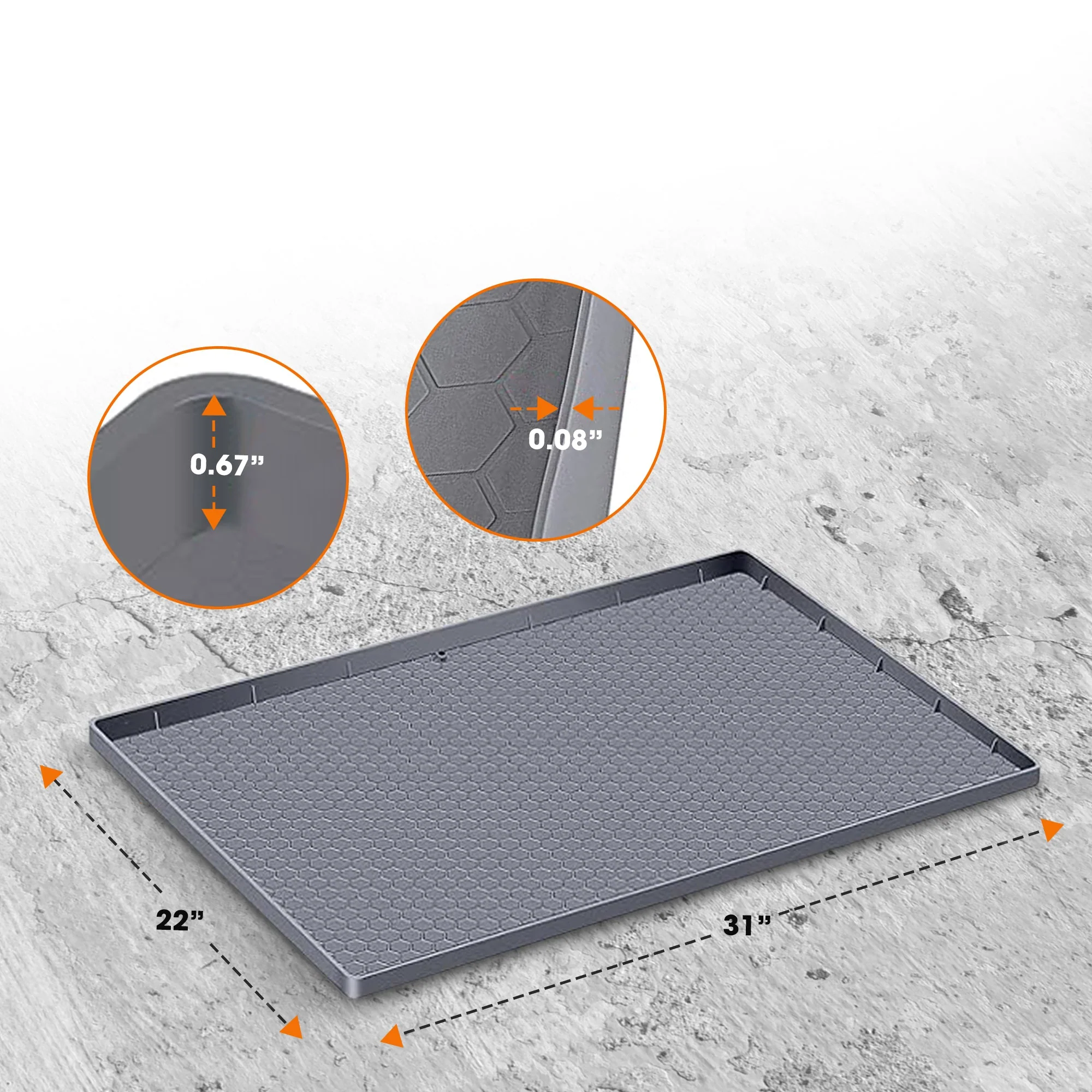 Cheer Collection Premium Silicone Undersink Mat – Waterproof, Non-Slip, Drainage Design - Image 32