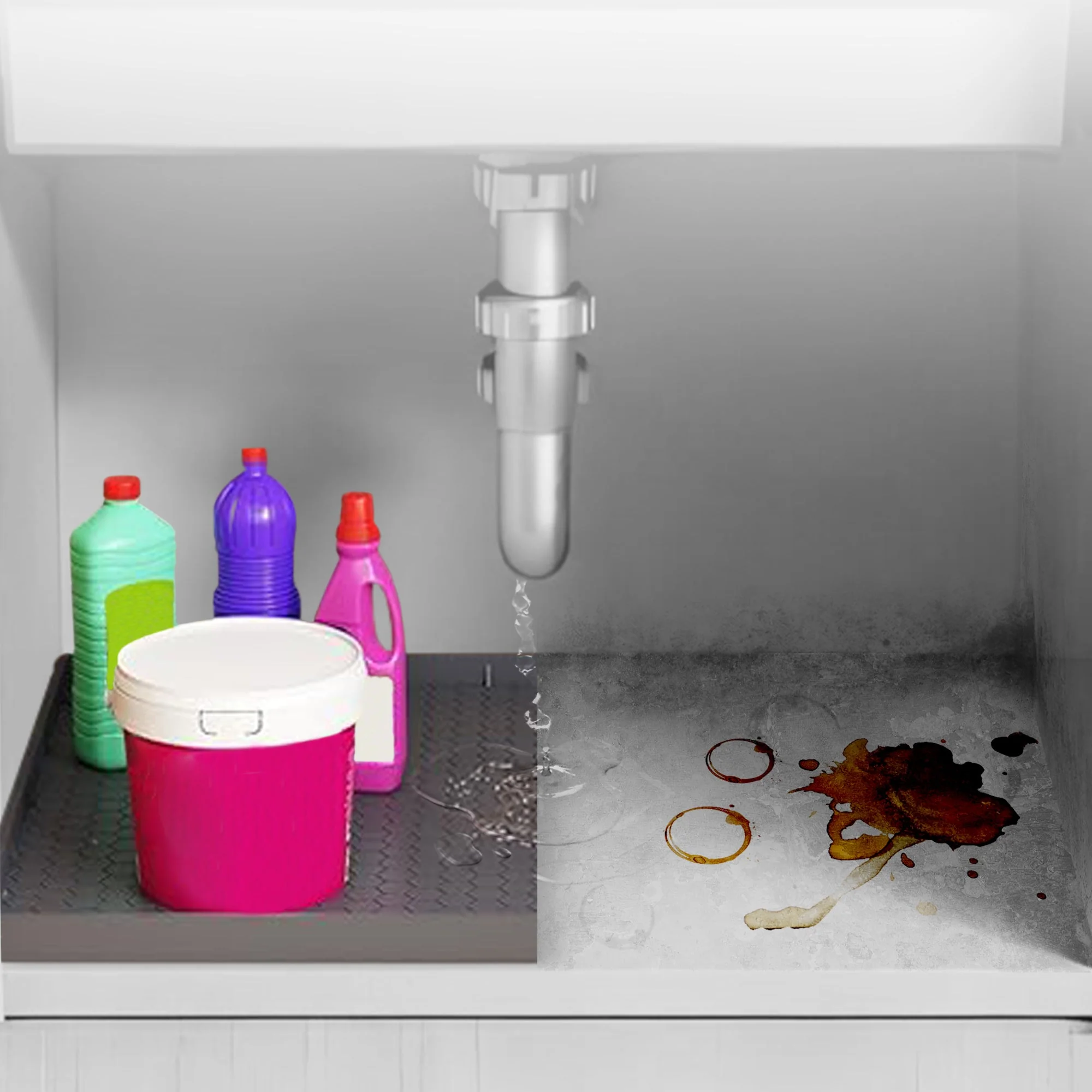 Cheer Collection Premium Silicone Undersink Mat – Waterproof, Non-Slip, Drainage Design - Image 38