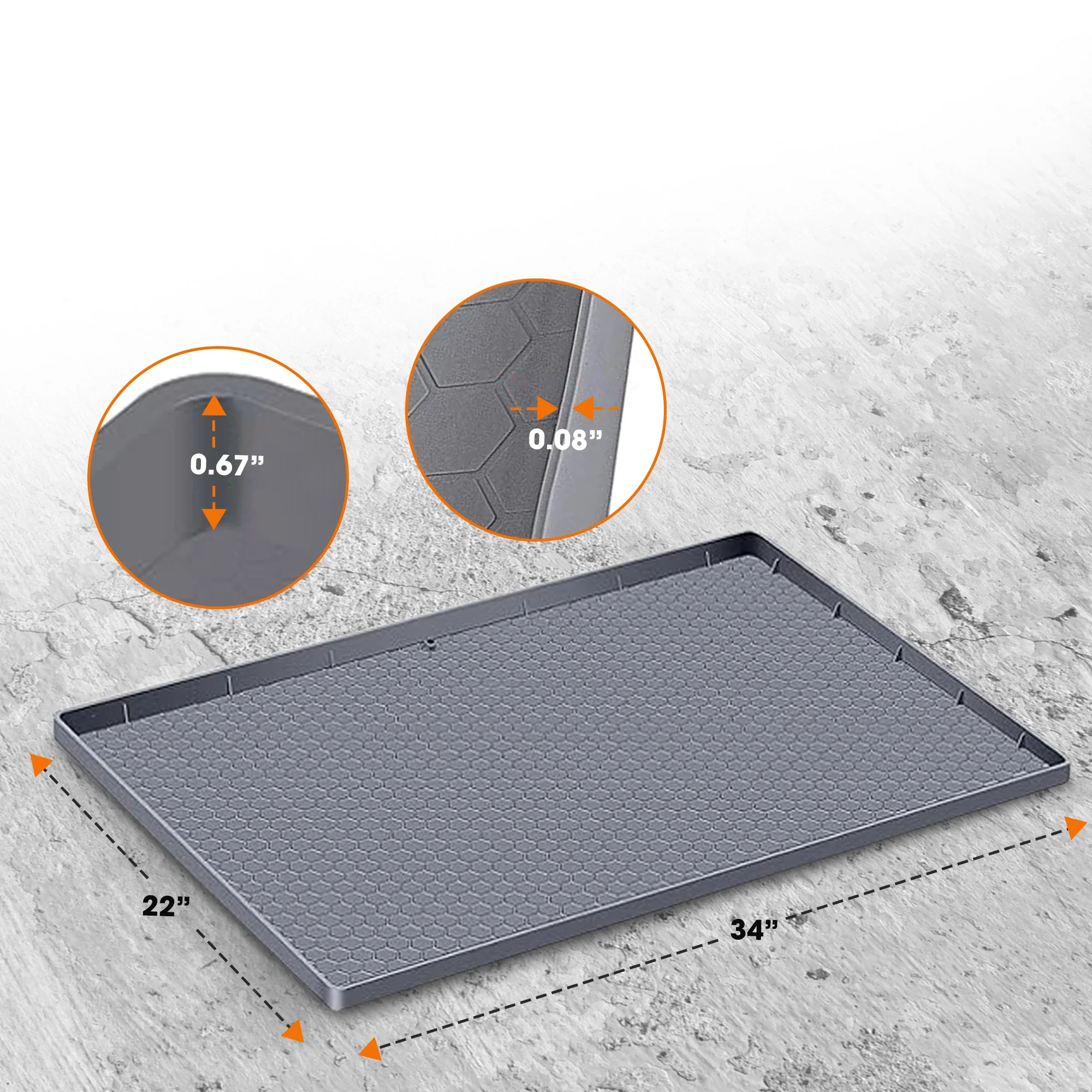 Cheer Collection Premium Silicone Undersink Mat – Waterproof, Non-Slip, Drainage Design - Image 39