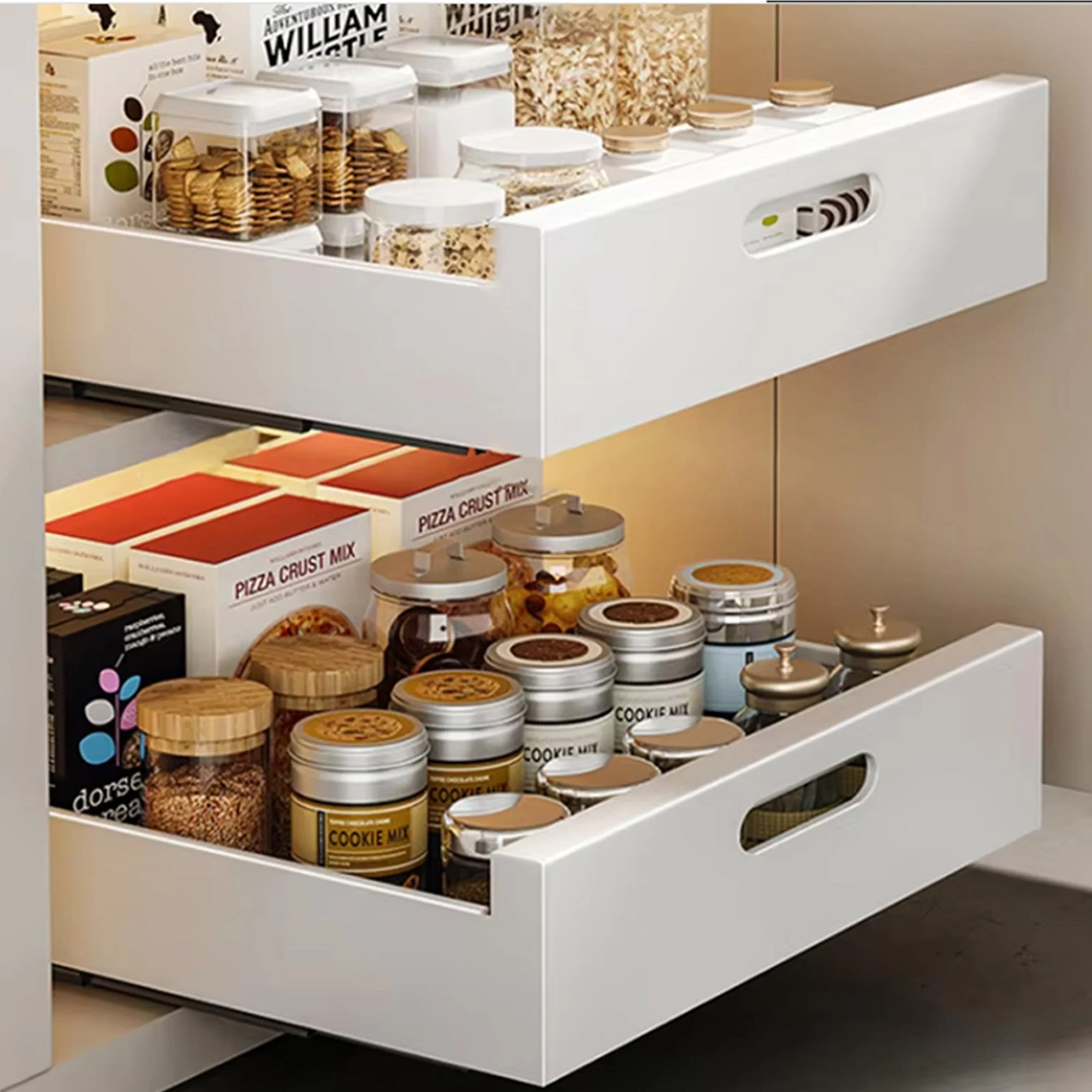 Cheer Collection Pull Out Organizer Drawers – Effortless Installation, Heavy-Duty Carbon Steel Slide-Out Shelves for Kitchen, Pantry, and Bathroom - Image 14