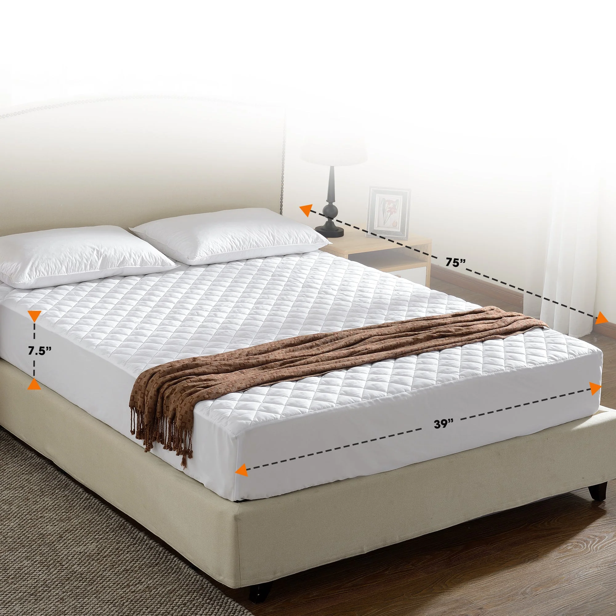 Cheer Collection Quilted Mattress Pad And Protector - Assorted Sizes - Image 3