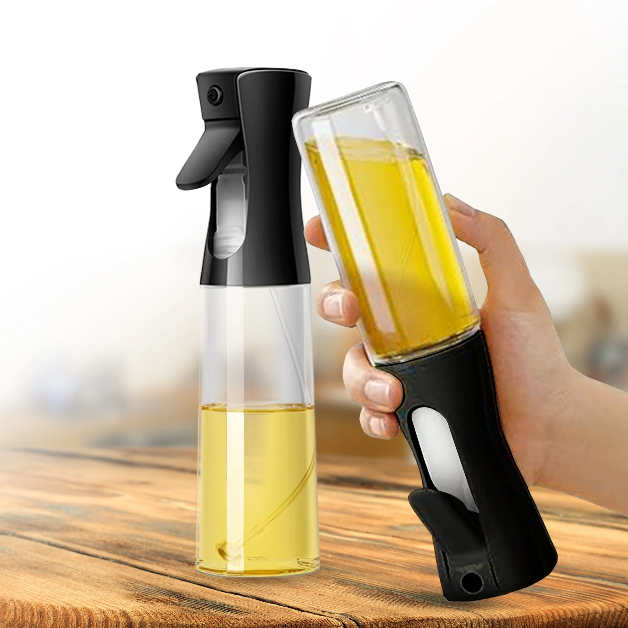 Cheer Collection Set of 2 Elegant Glass Oil Sprayer Bottles - Image 24