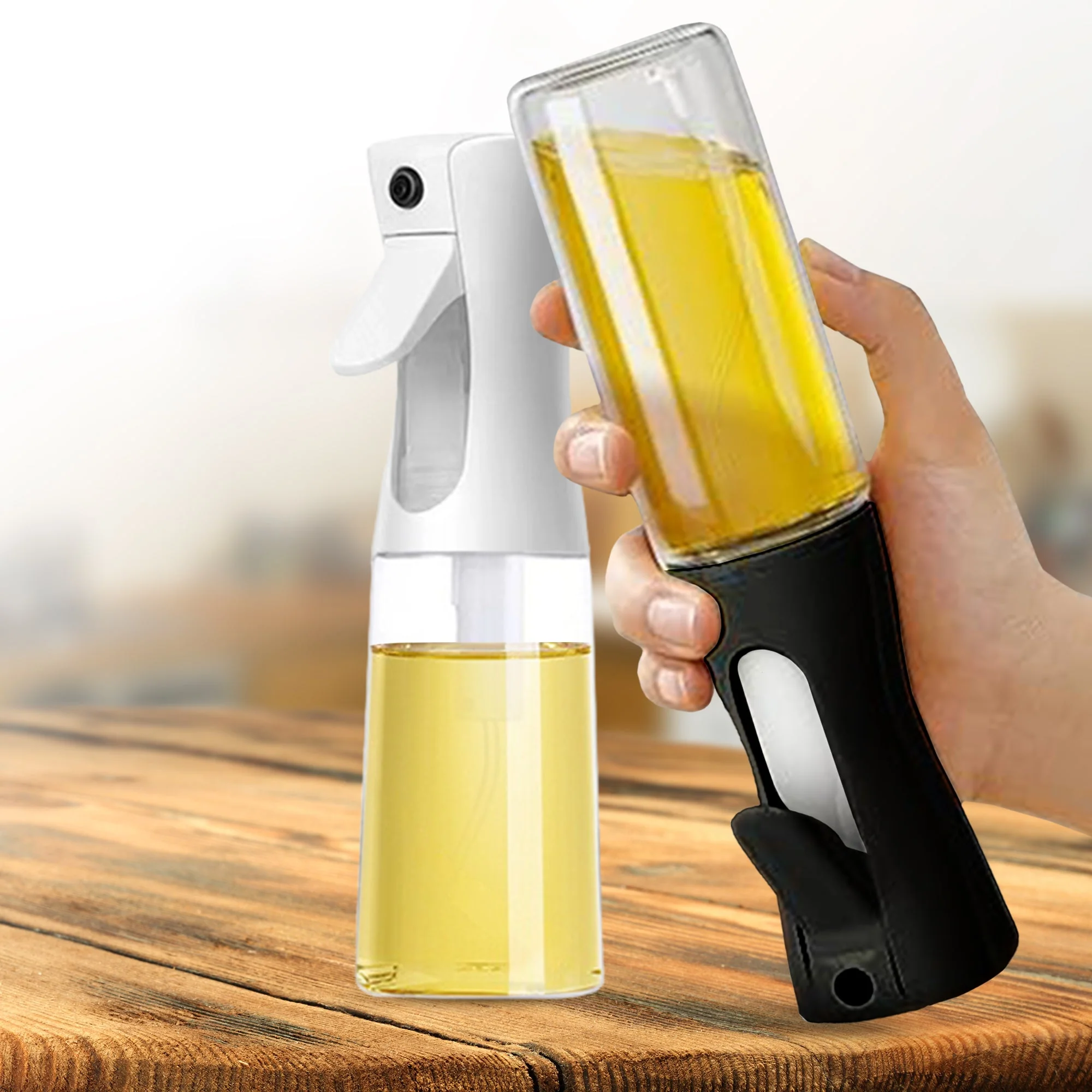 Cheer Collection Set of 2 Elegant Glass Oil Sprayer Bottles - Image 45
