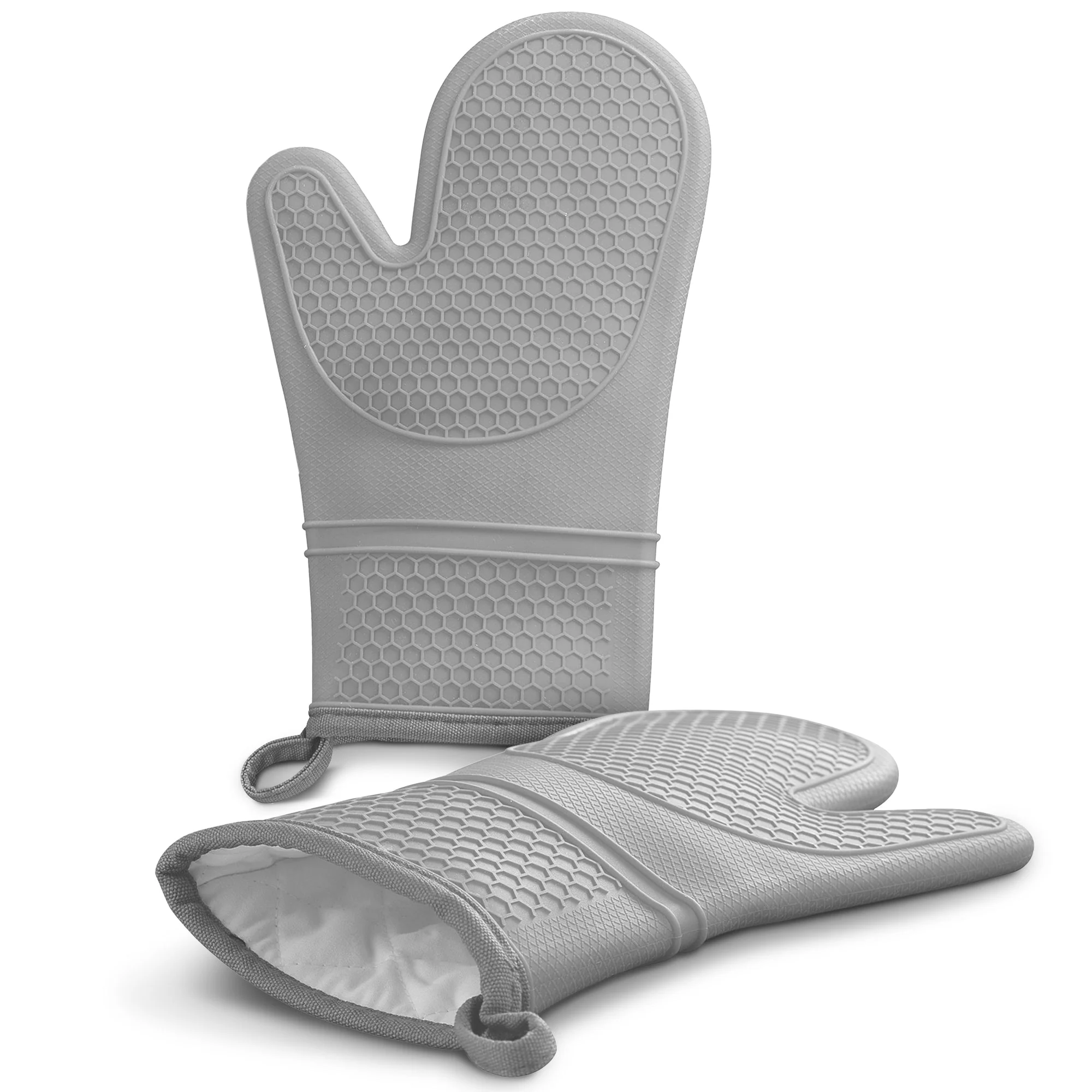 Cheer Collection Set of 2 Premium Silicone Oven Mitts - Image 9