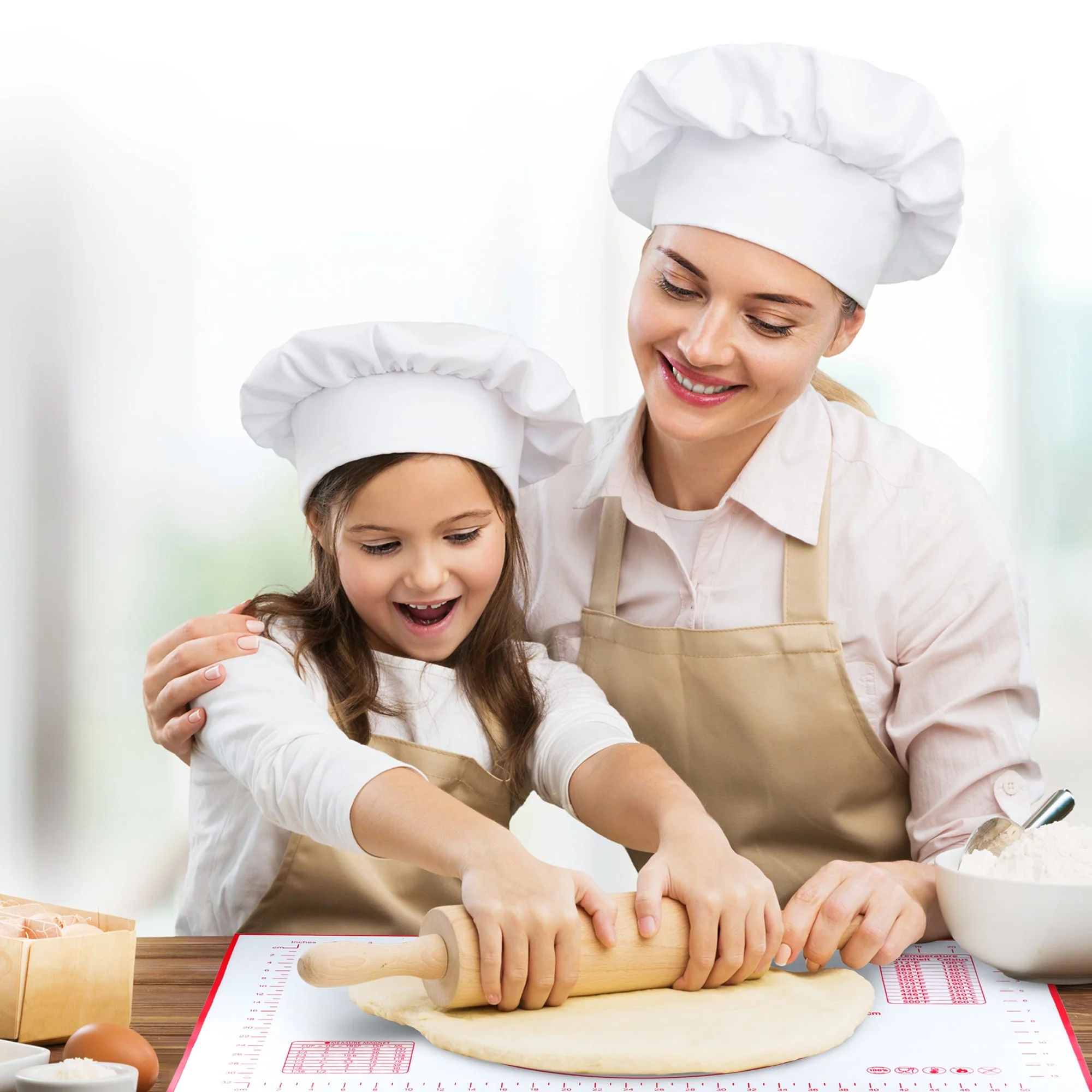 Cheer Collection Silicone Baking Mat for Dough and Baking Cookies Pizza Macarons - Non-Slip, 16" x 20" - Image 3