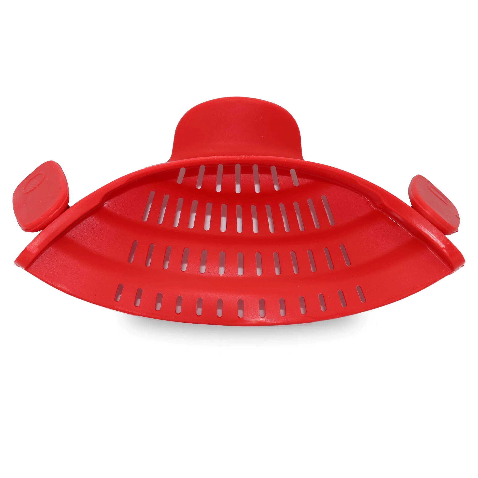 Cheer Collection Silicone Clip on Pot Strainer, Heat-resistant Snap-On Strainer for Pasta, Noodles, Rice, Meats and Vegetables - Image 6