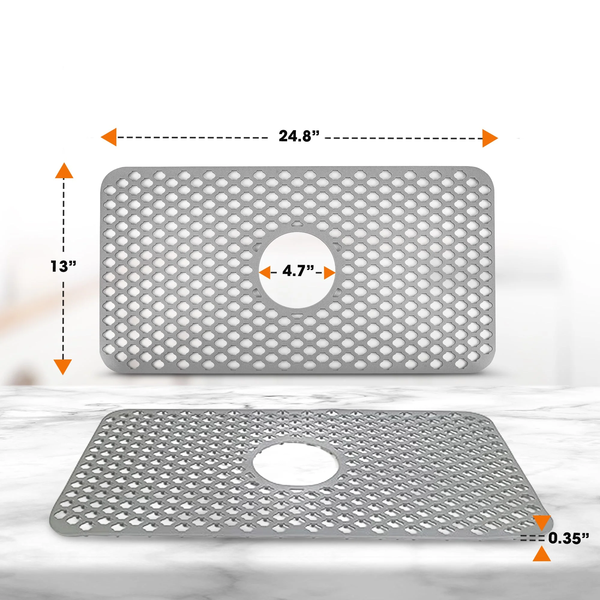 Cheer Collection Silicone Sink Protector Mat - Image 11