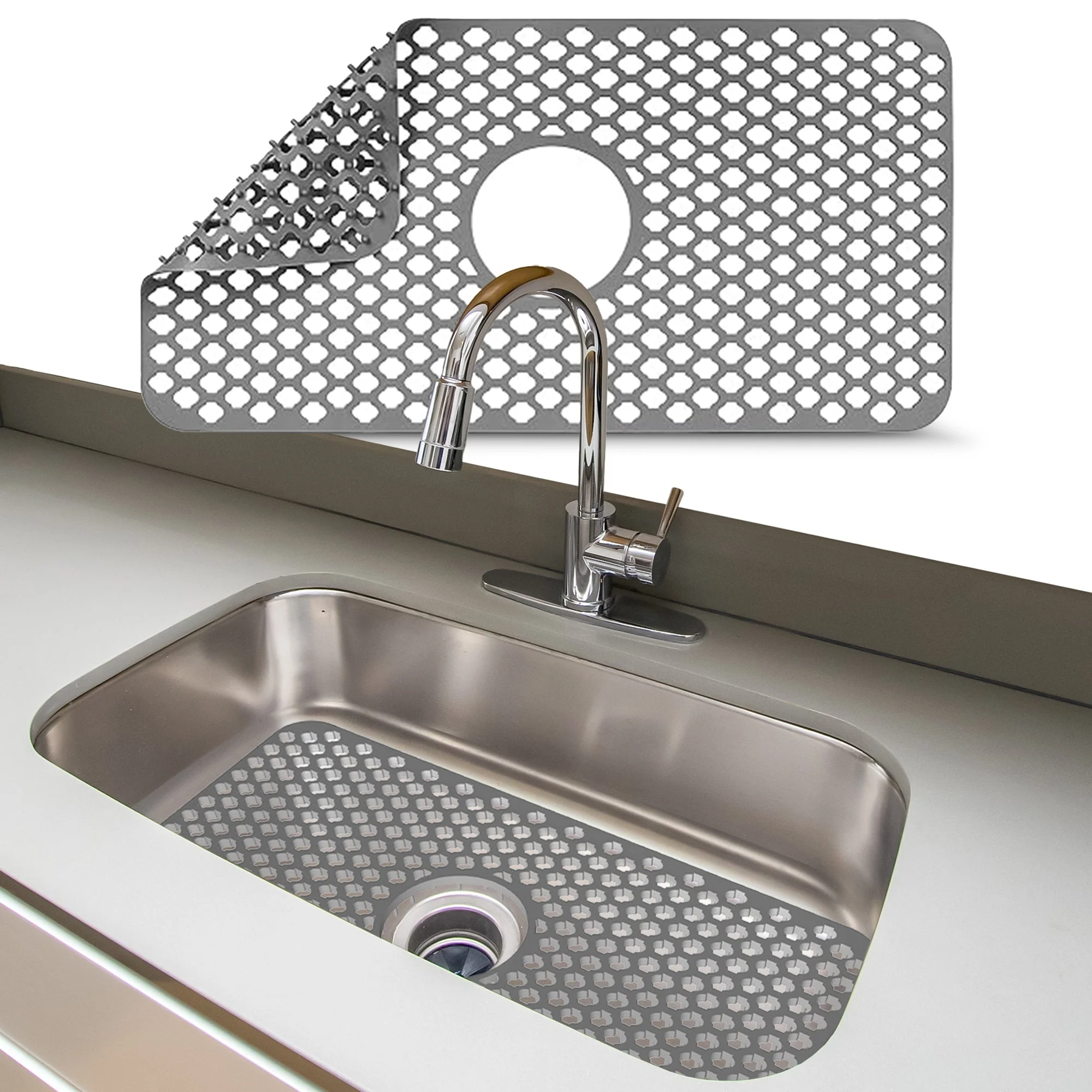Cheer Collection Silicone Sink Protector Mat - Image 9
