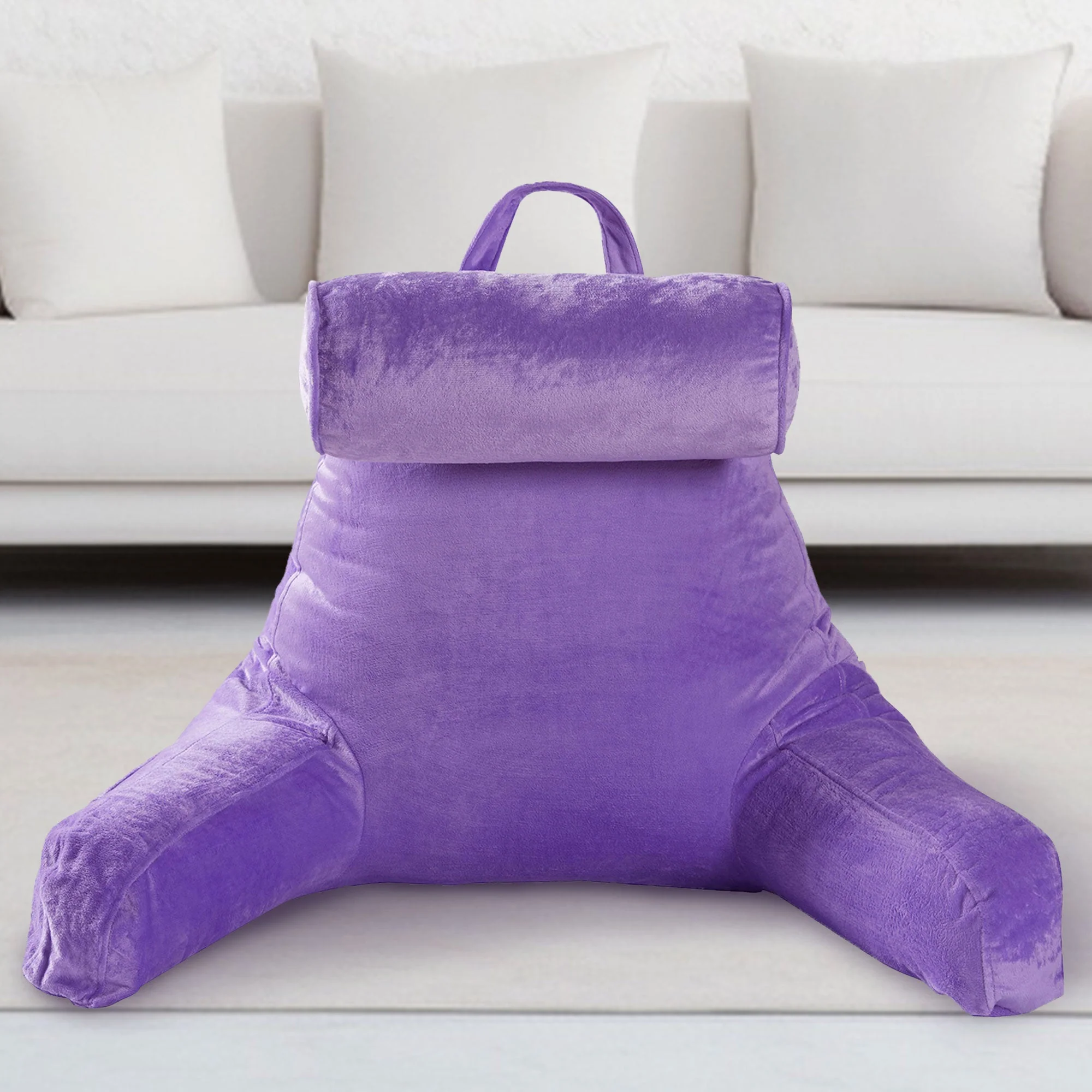 Cheer Collection TV & Reading Pillow with Detachable Cervical Bolster Backrest , Washable - Image 54