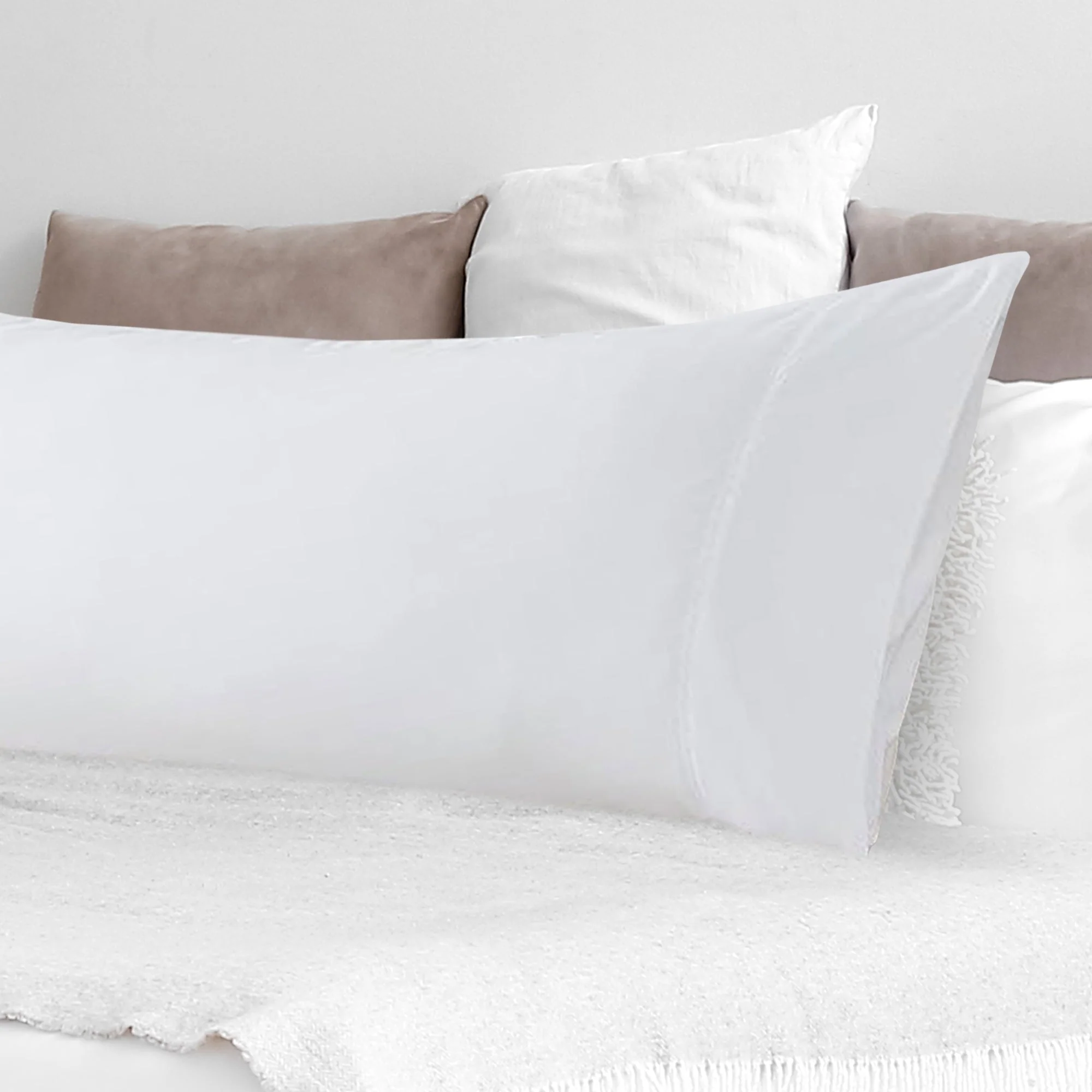 Cheer Collection Ultra Soft Cotton Body Pillowcase (20" x 54") - Image 2