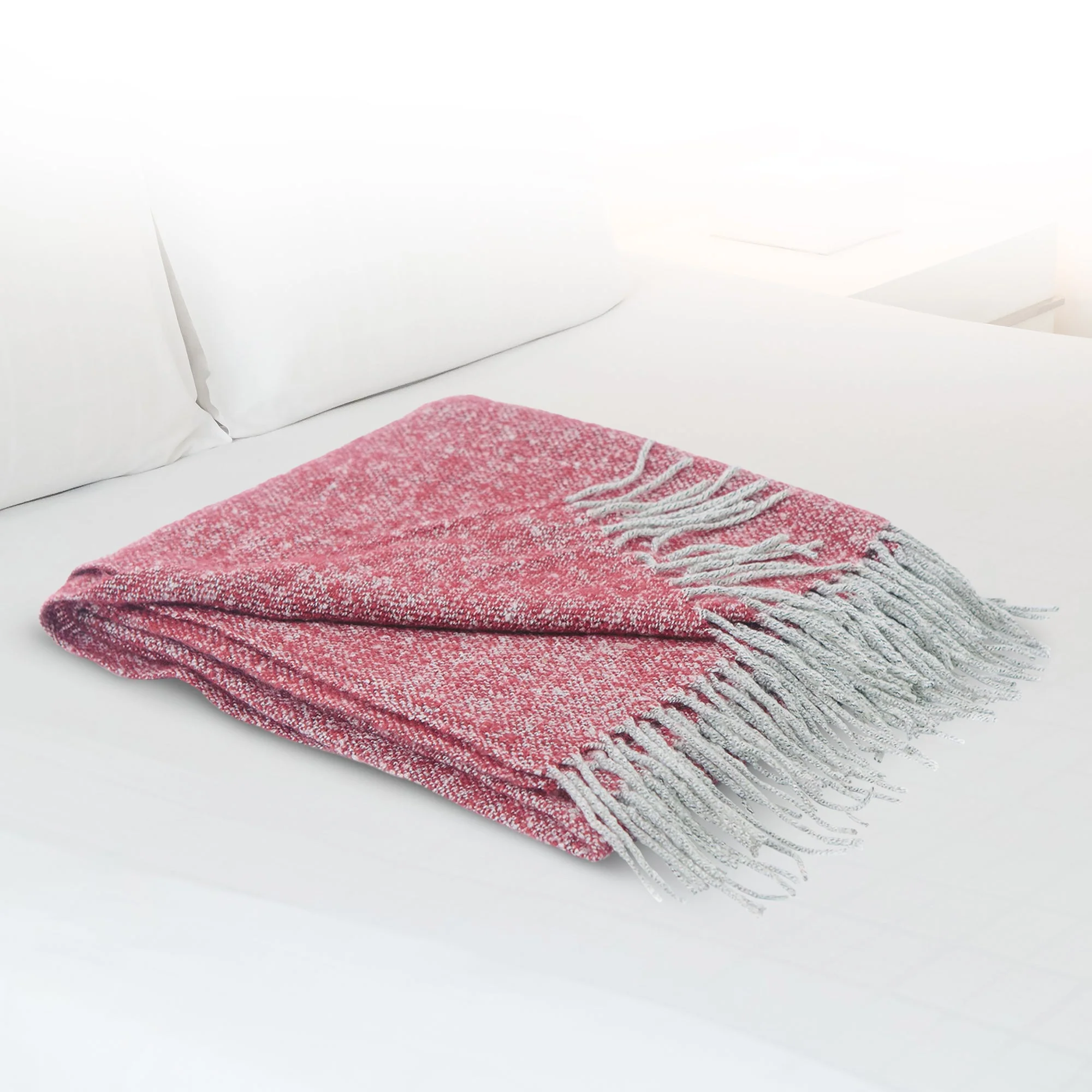 Cheer Collection Ultra Soft Knit Throw Blanket | 100% Acrylic Accent Throw - 50 x 60 inches - Image 7