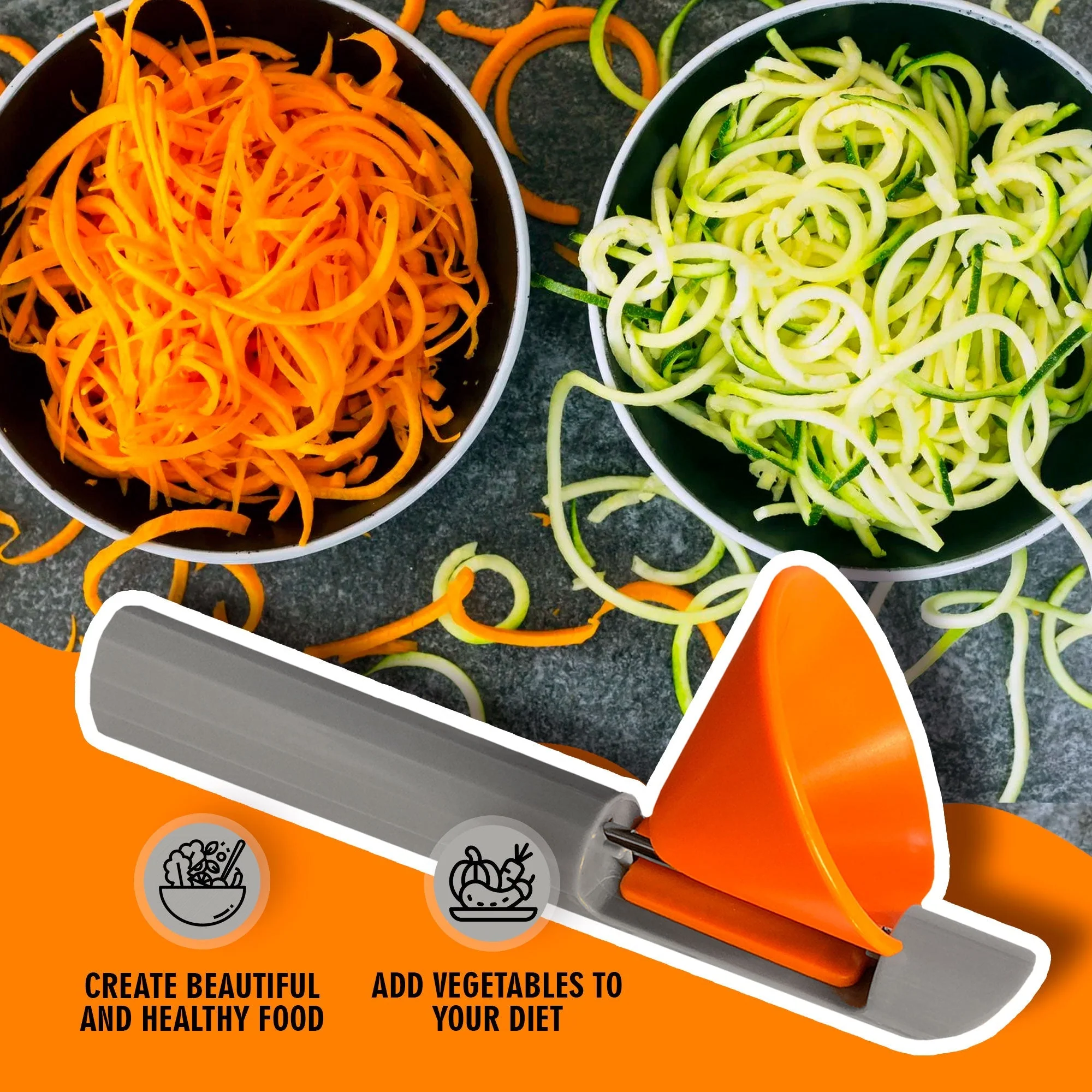 Cheer Collection Vegetable Peeler and Spiralizer - Image 5