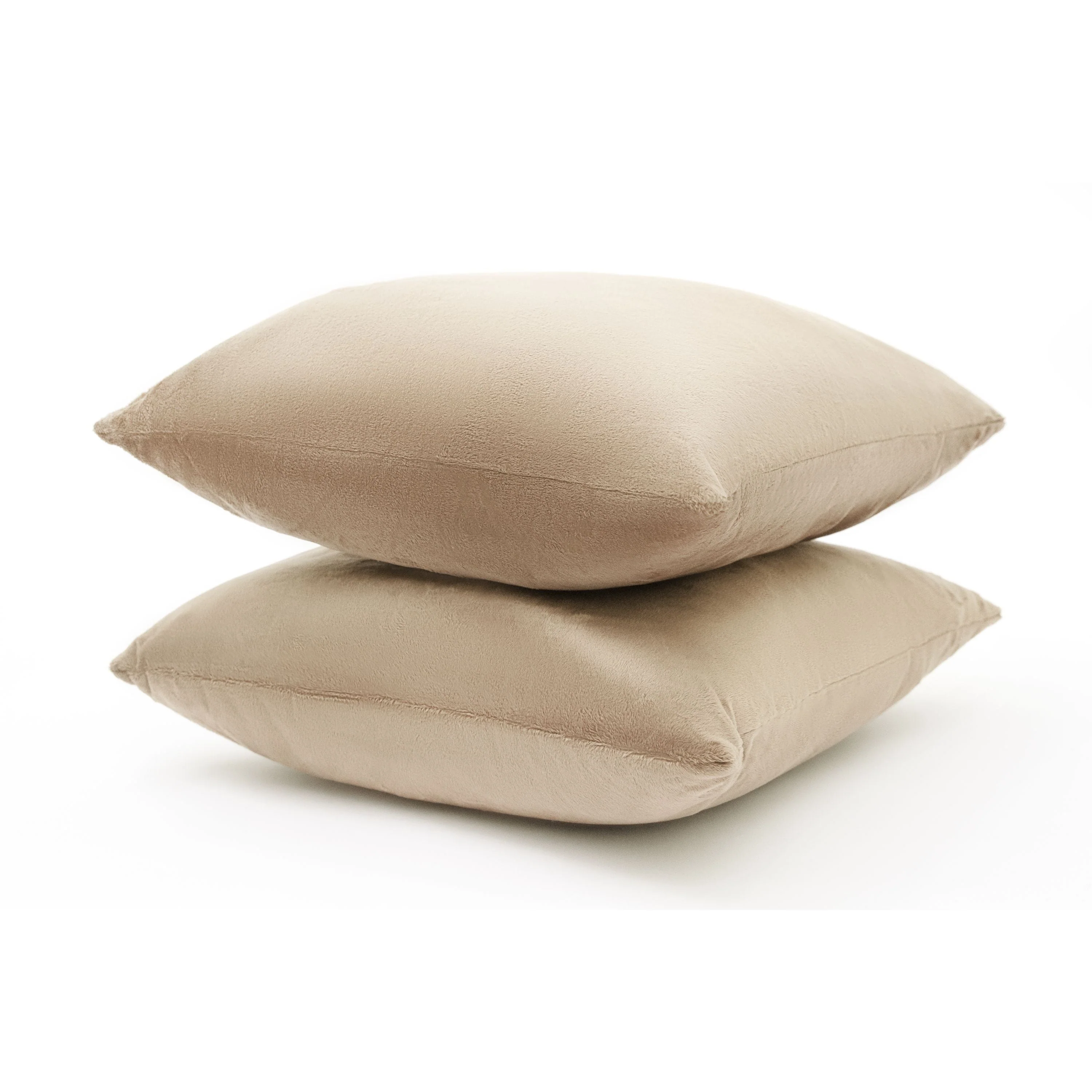 Cheer Collection Velour Throw Pillows - Set of 2 Decorative Couch Pillows - 22" x 22" - Image 9