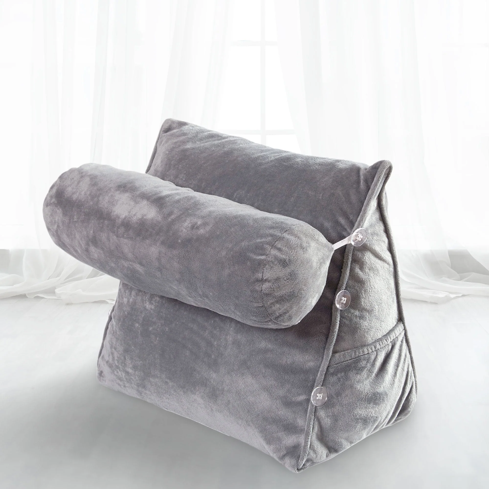 Cheer Collection Wedge Pillow with Detachable Bolster & Backrest - Image 11