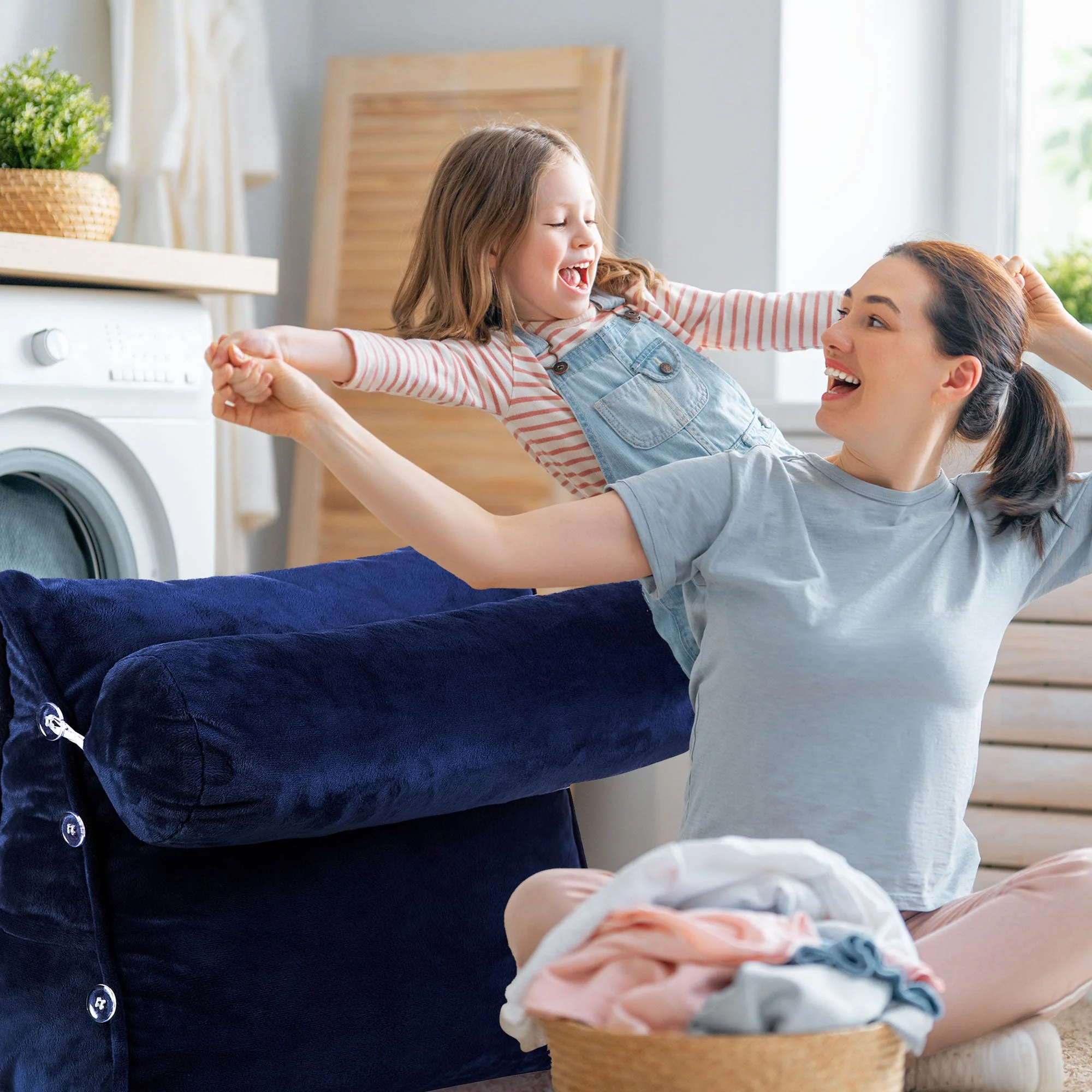 Cheer Collection Wedge Shaped Back Support Pillow and Bed Rest Cushion for Reading, Gaming, Watching - with Adjustable Neck Pillow - Image 30