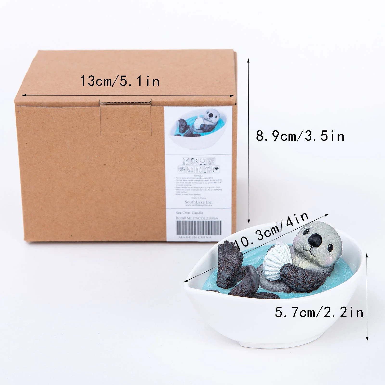 Cute Sea Otter Baby Scented Candle - Image 5